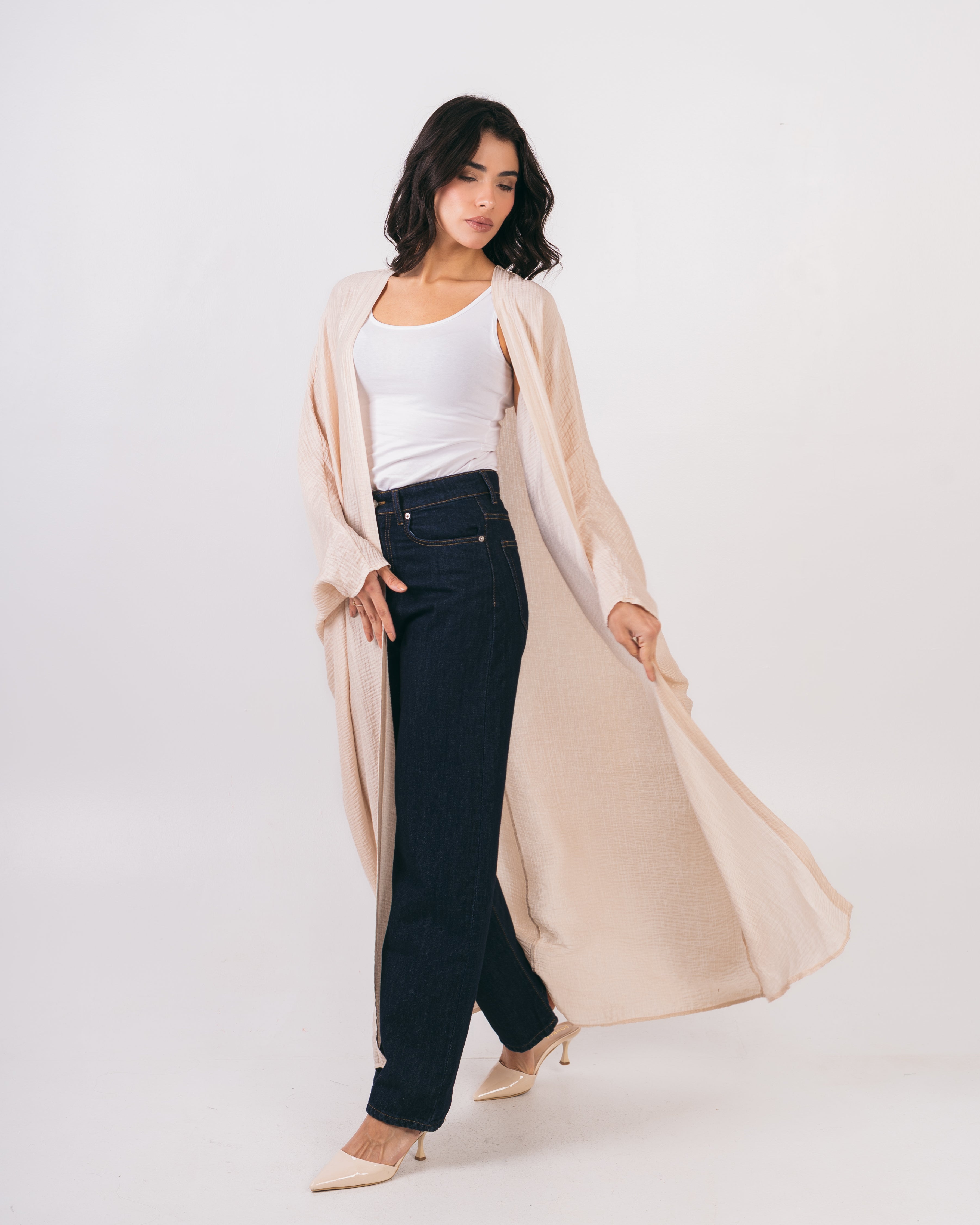 Long Plain - Colored Kimono