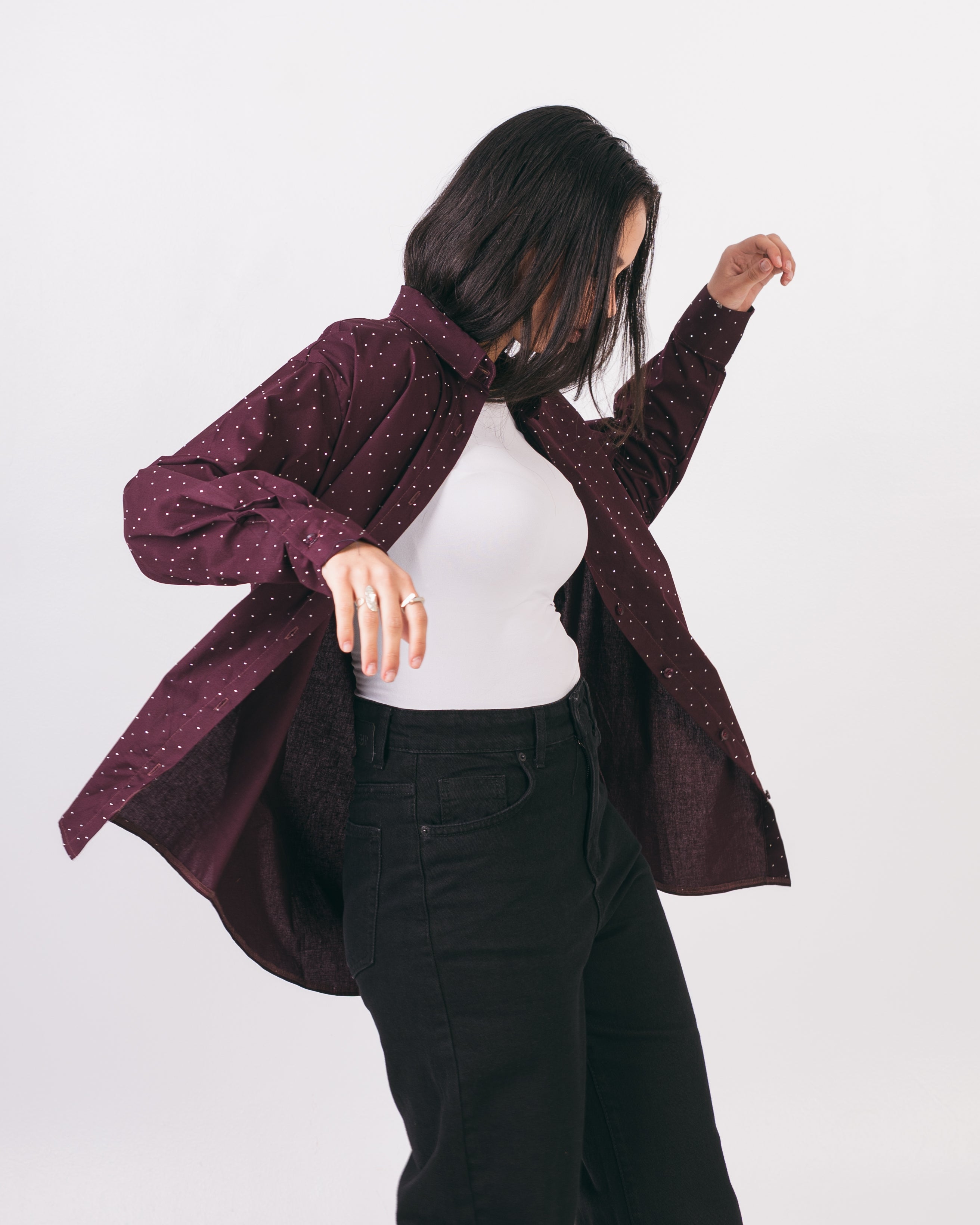 Long Shirt - With Shiny Beads