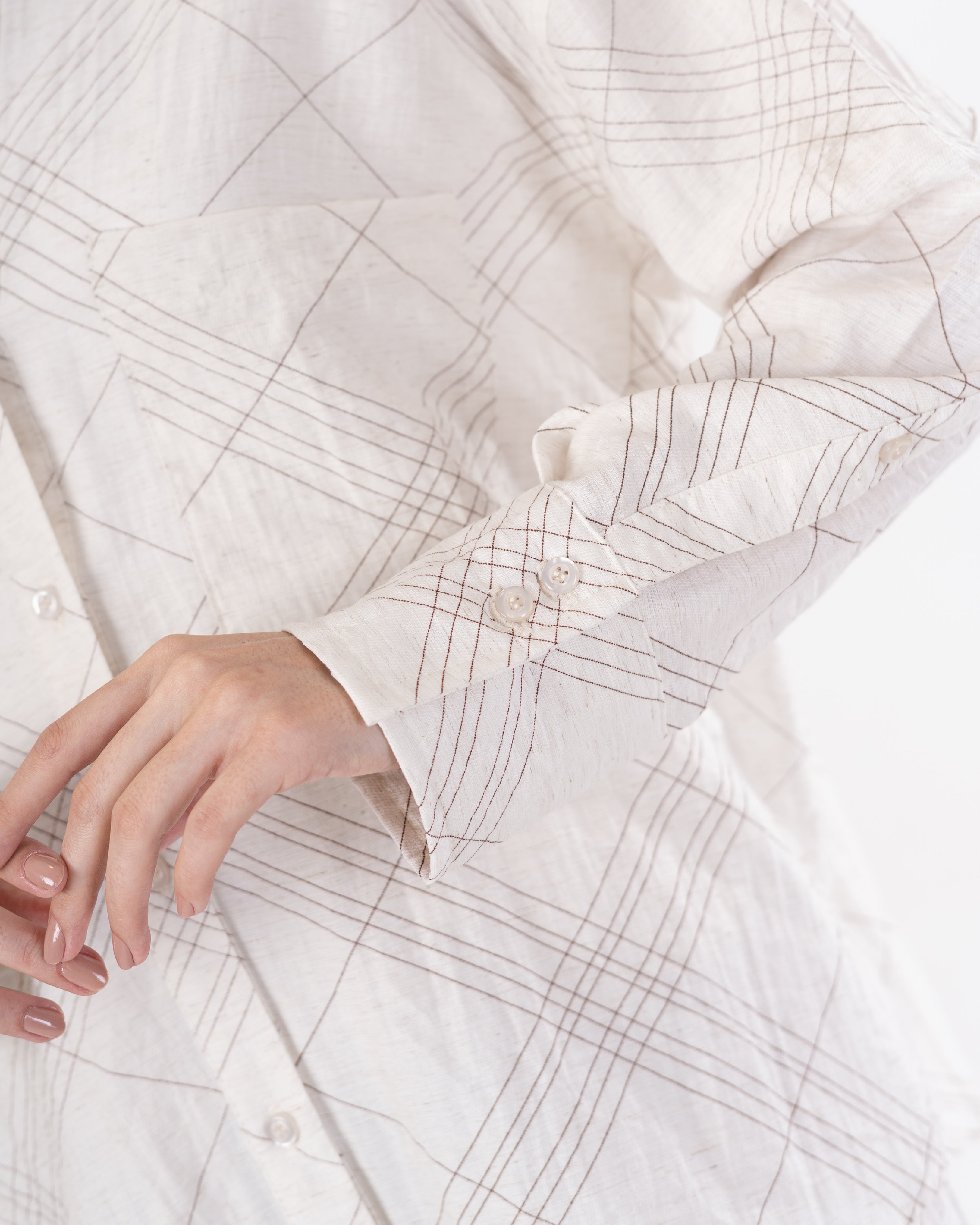 Patterned Shirt – Crossed Stripes