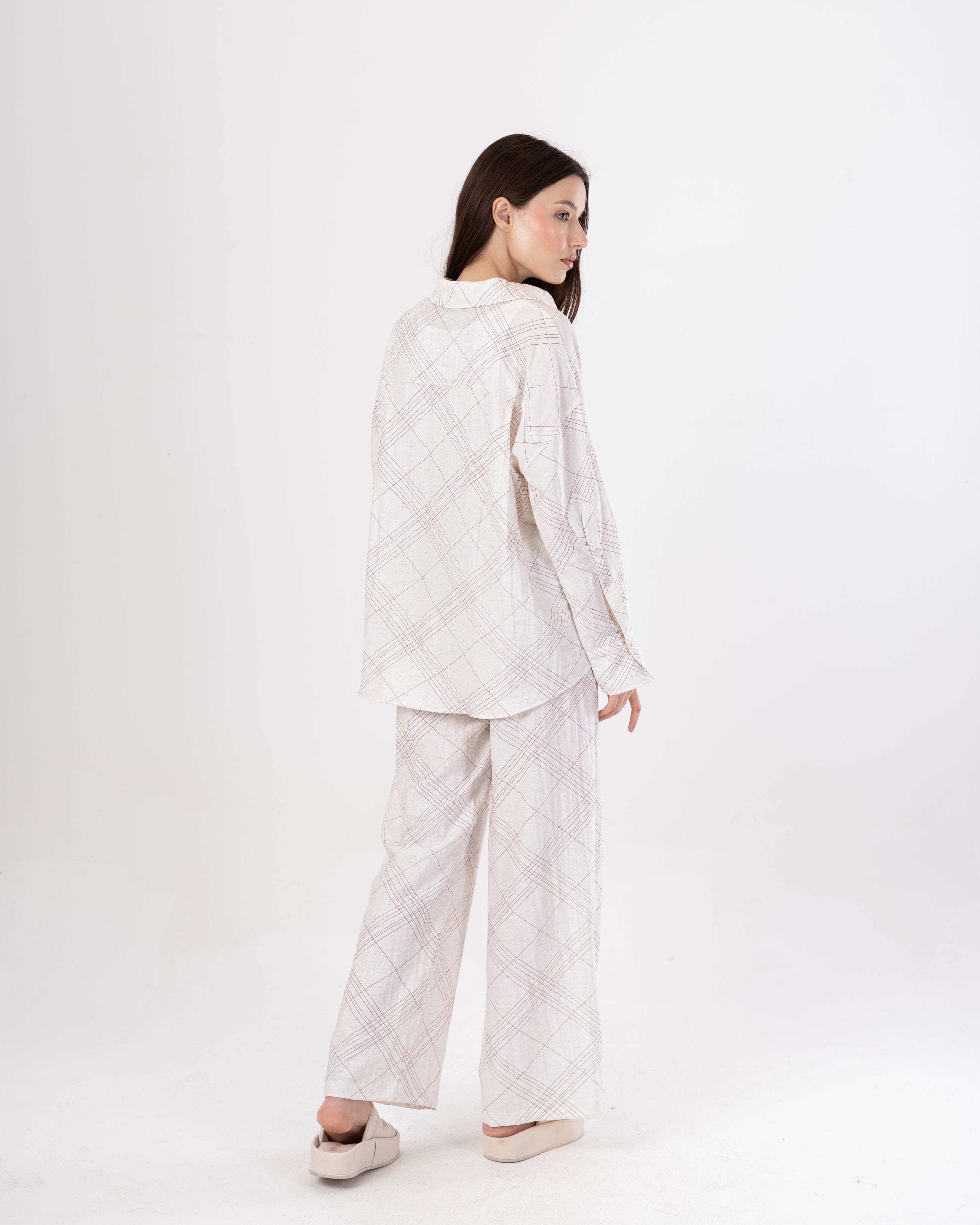 Patterned Shirt – Crossed Stripes