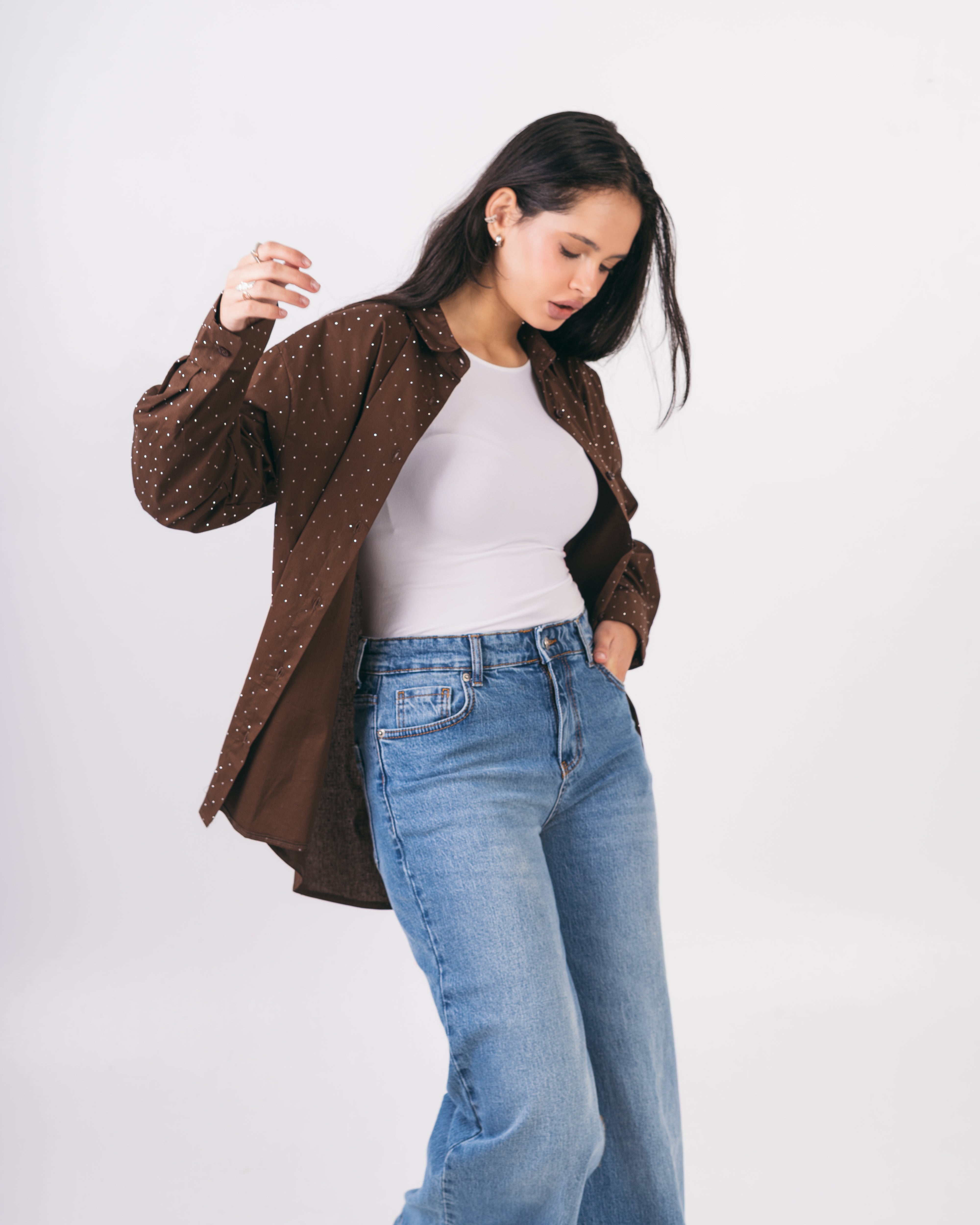 Long Shirt - With Shiny Beads