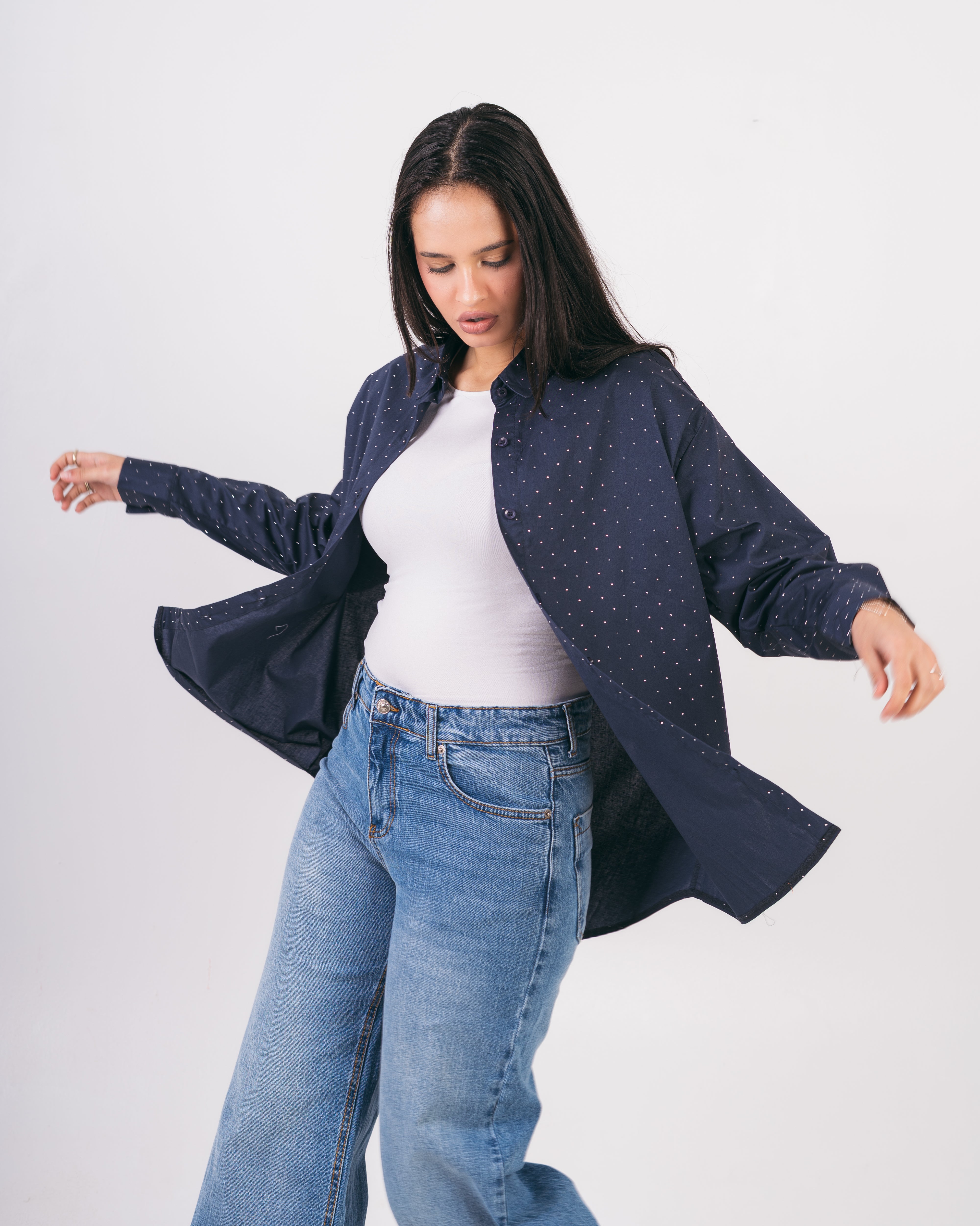 Long Shirt - With Shiny Beads