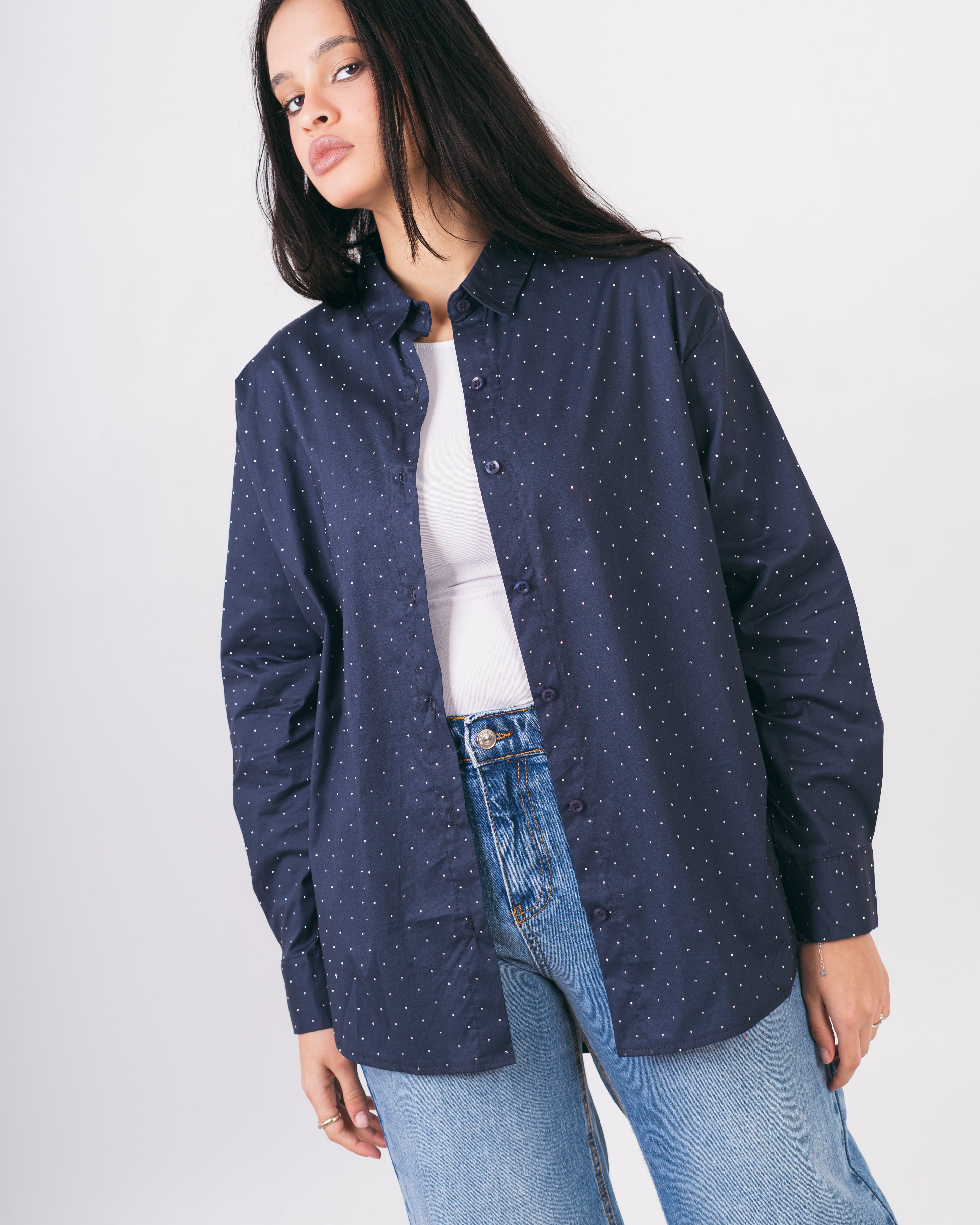 Long Shirt - With Shiny Beads