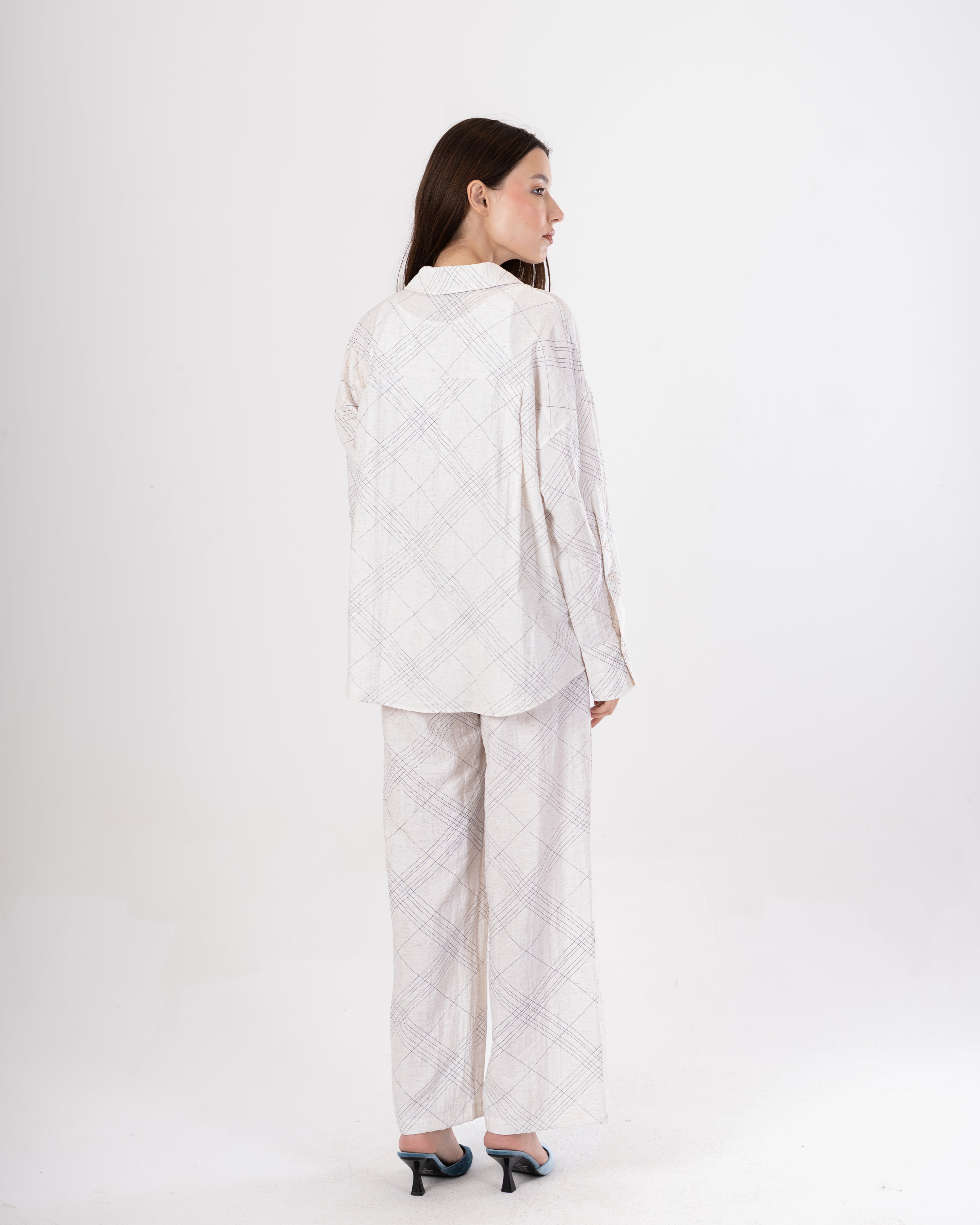 Patterned Shirt – Crossed Stripes