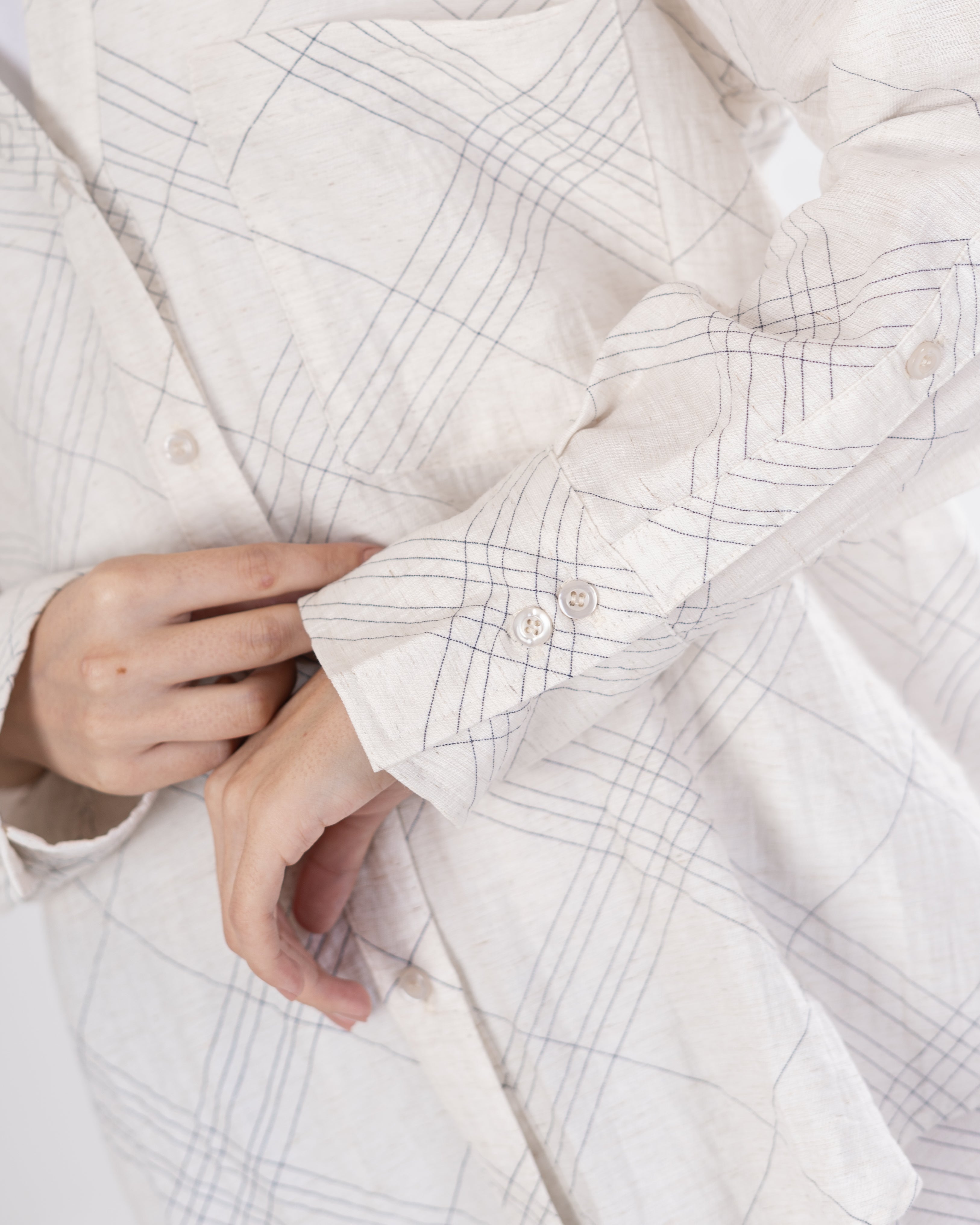 Patterned Shirt – Crossed Stripes