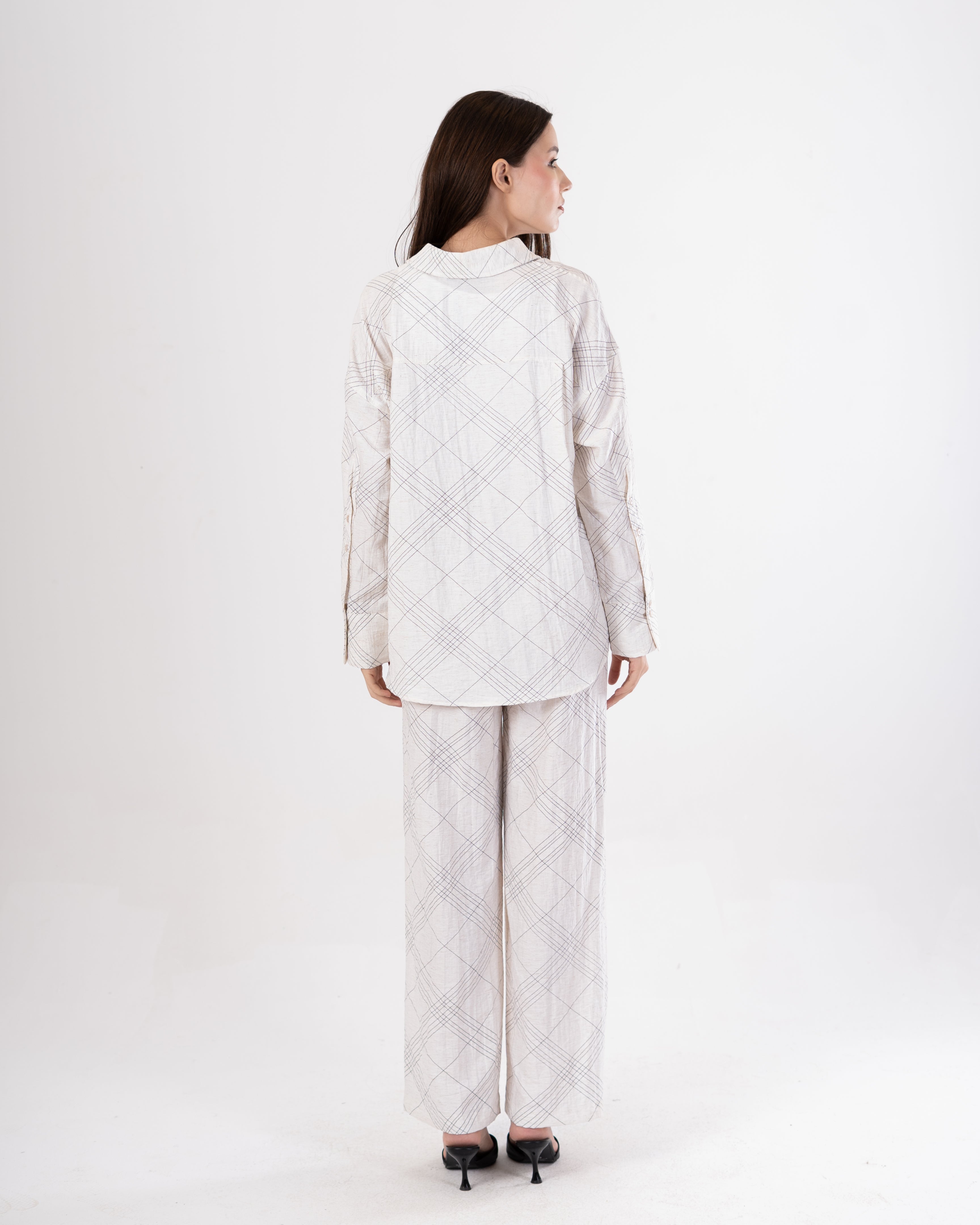 Patterned Shirt – Crossed Stripes