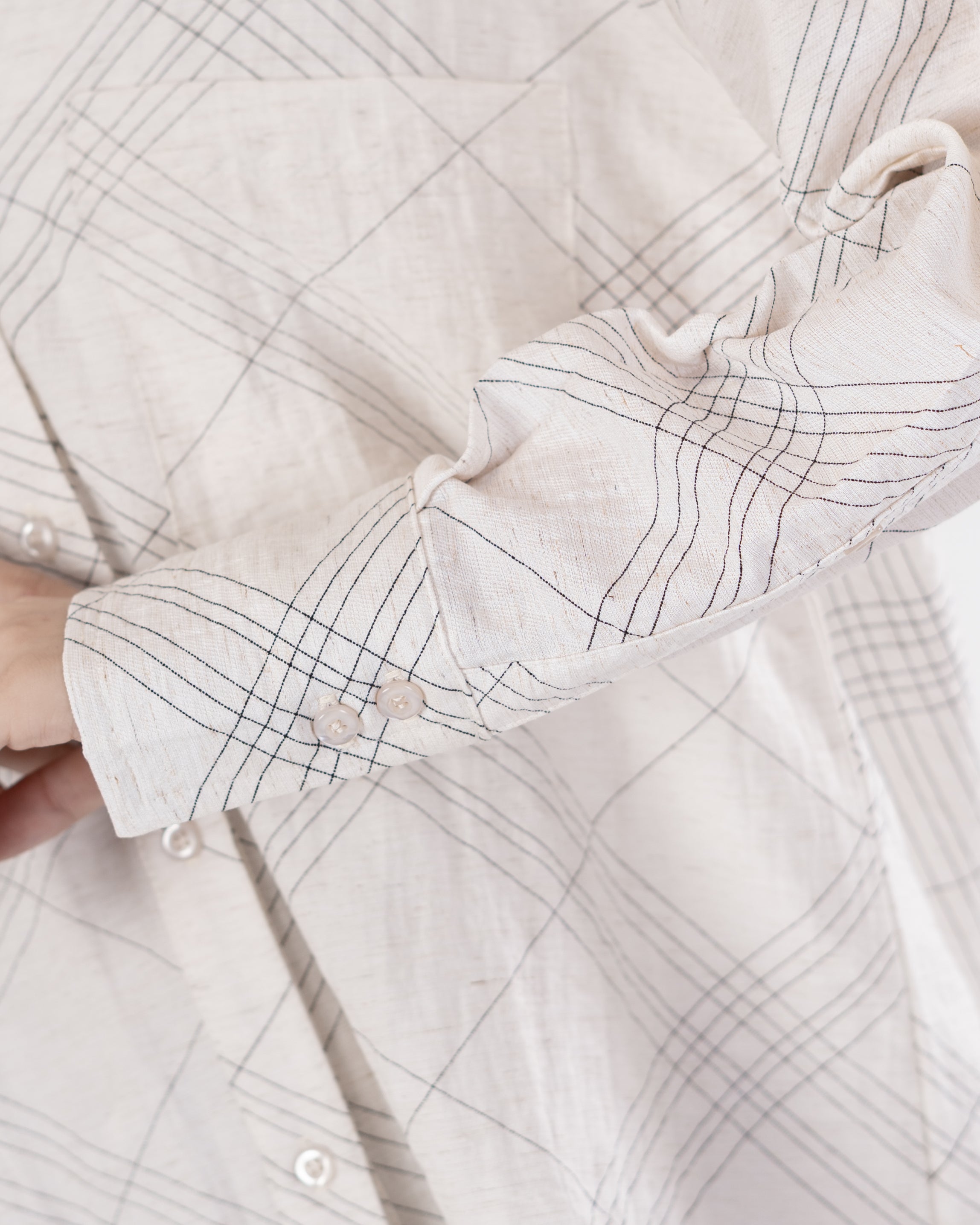 Patterned Shirt – Crossed Stripes