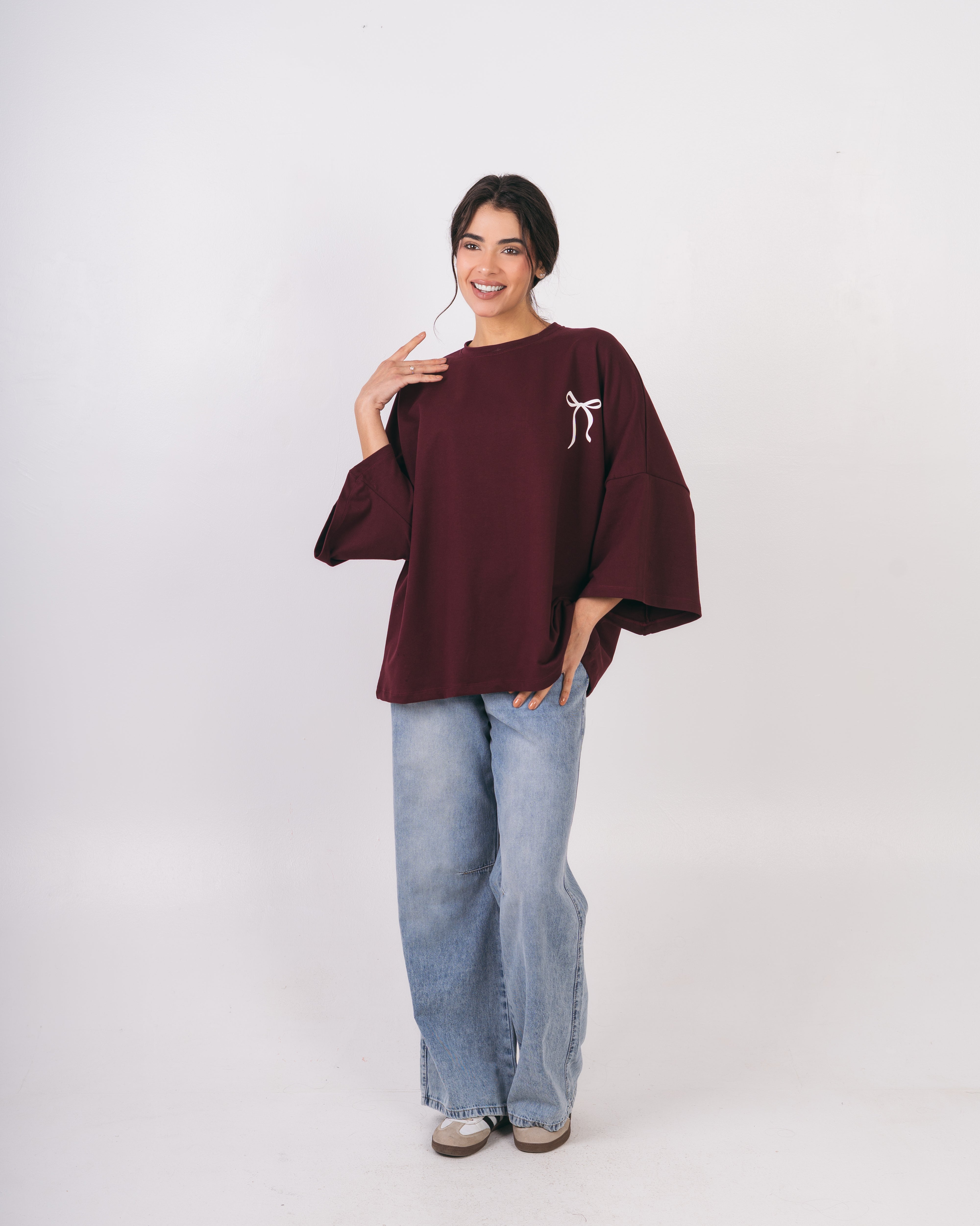 Bow Back Print T-Shirt