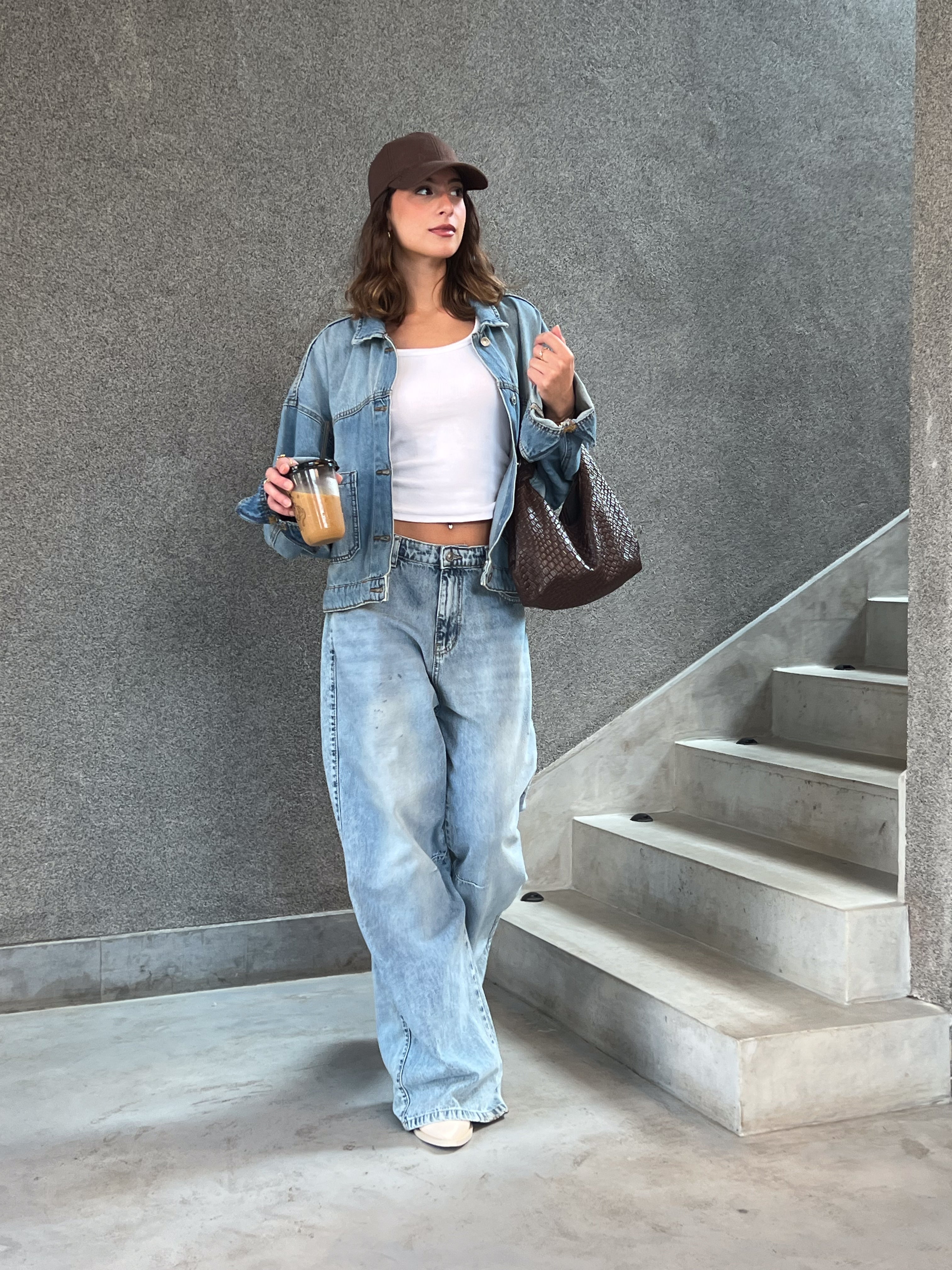 Wide-Leg Denim - Trouser