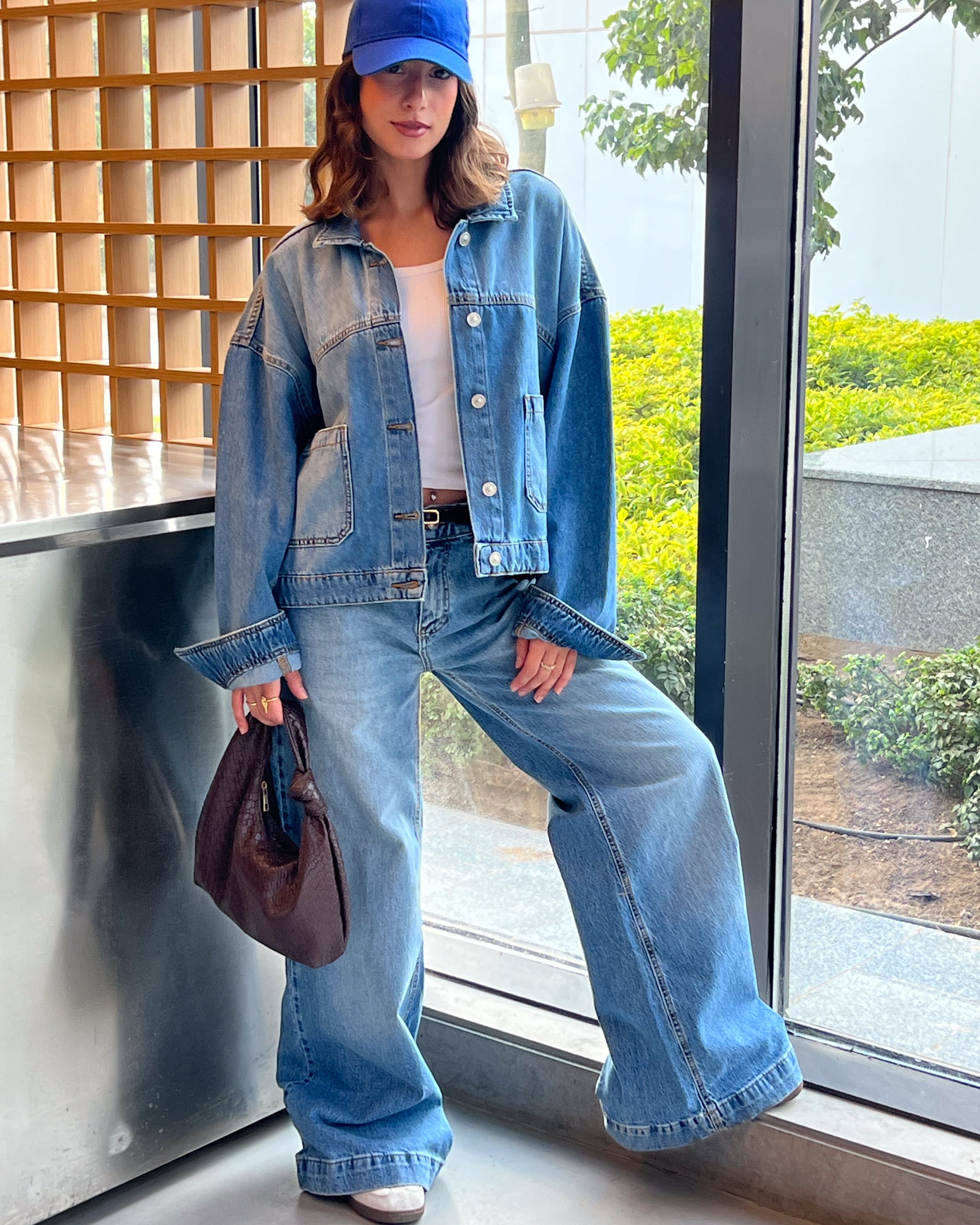 Short Denim Jacket β (2 Square Pockets)