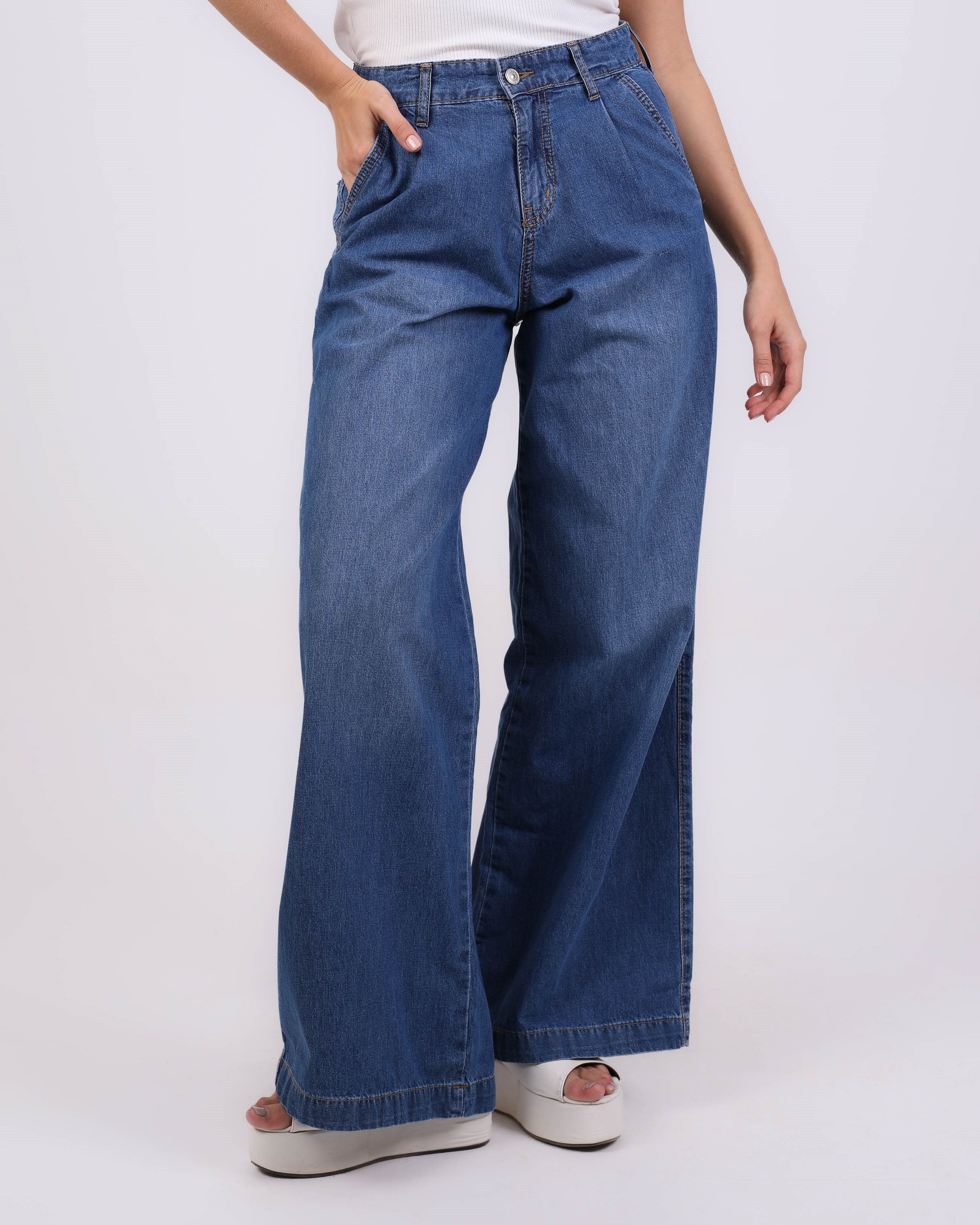 Jeans Trouser – Wide Leg Plain