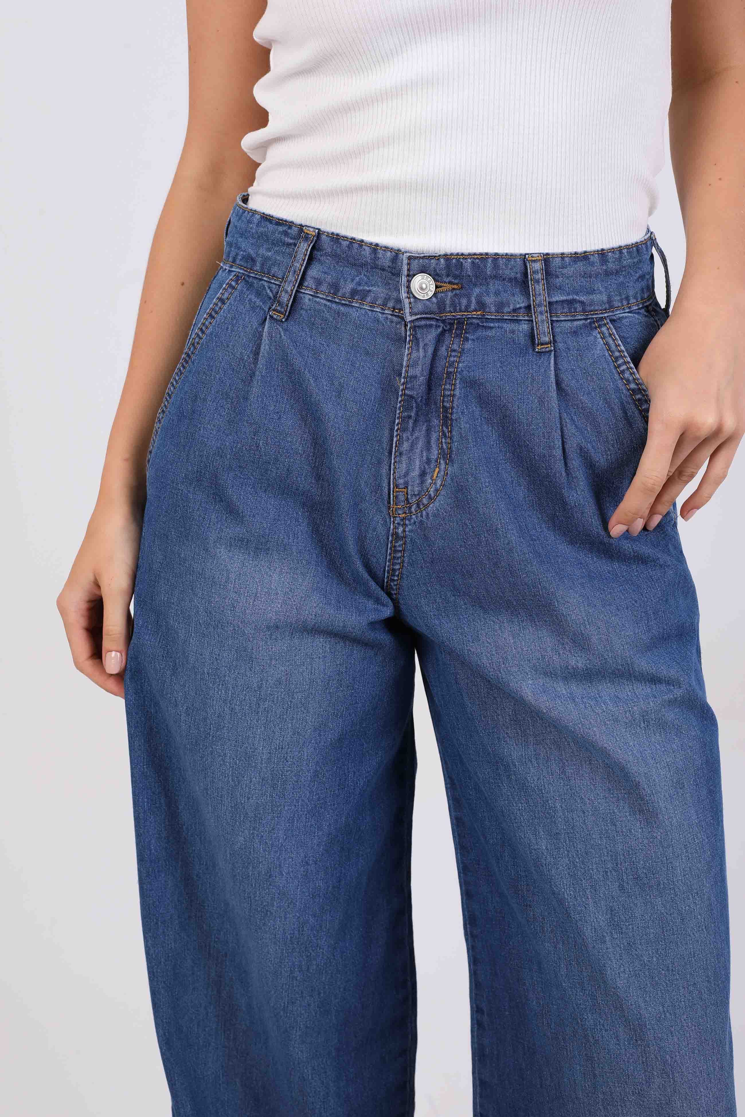 Jeans Trouser – Wide Leg Plain