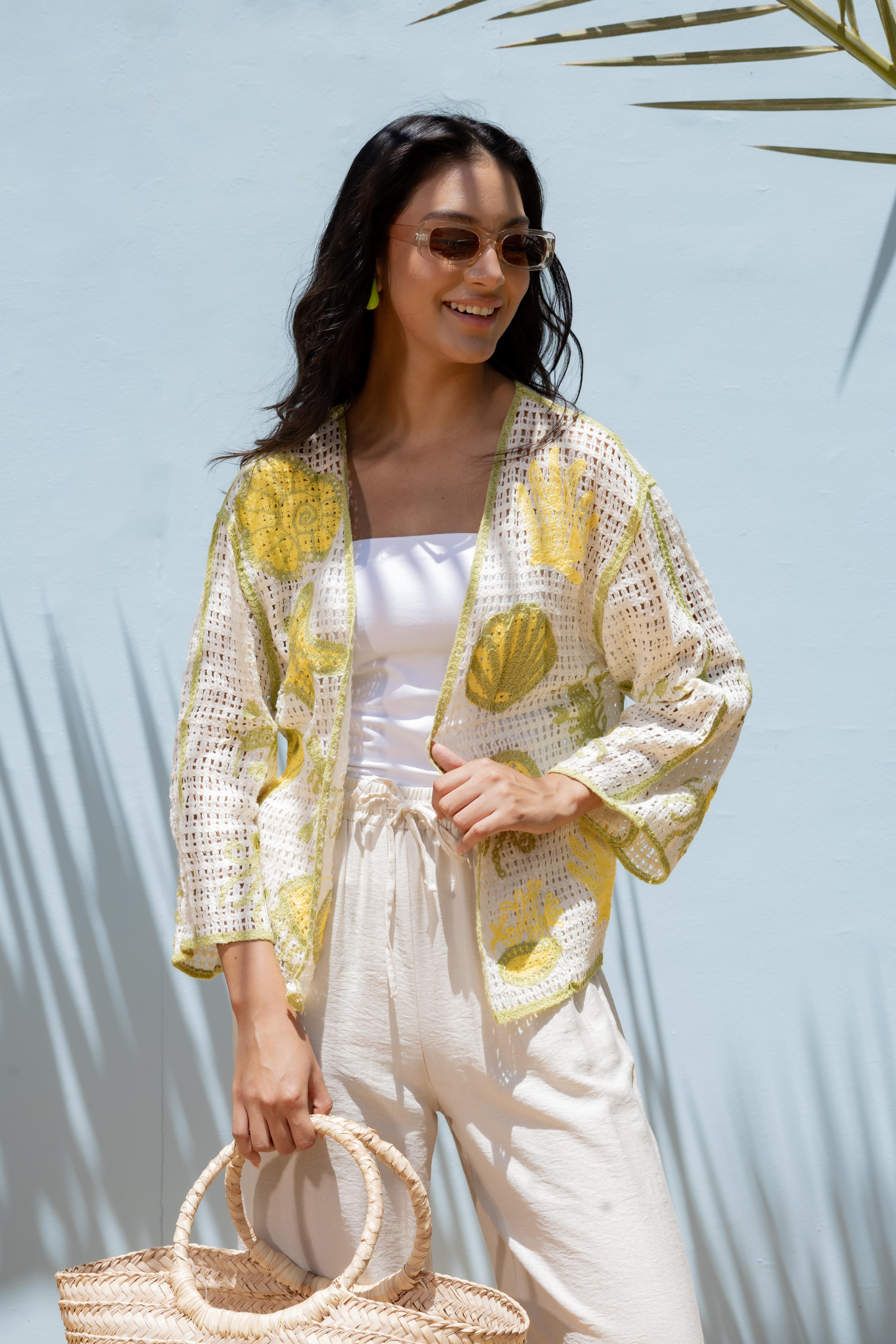 Embroidered Knitwear Cardigan