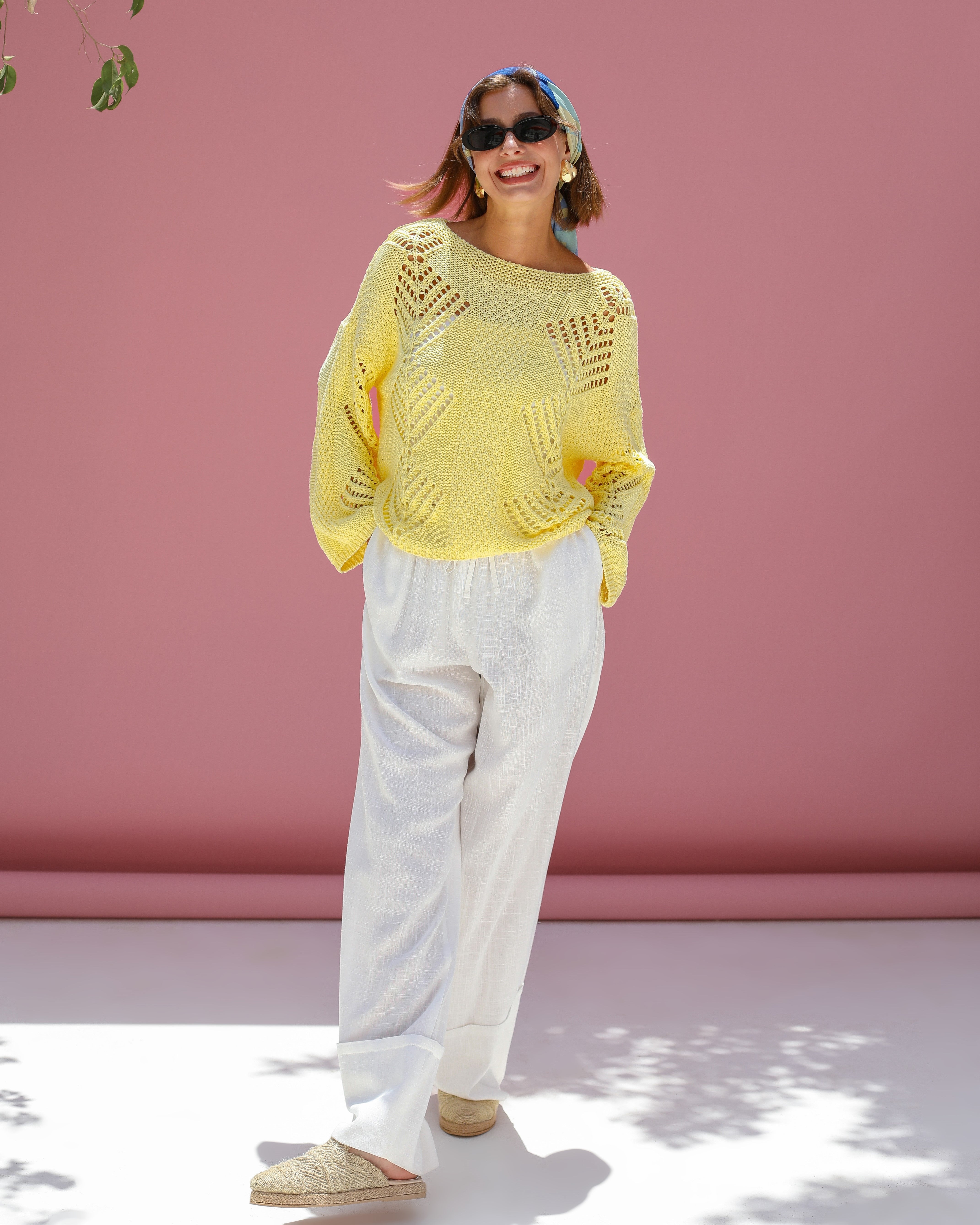 Triangle Pattern Knitwear Pullover