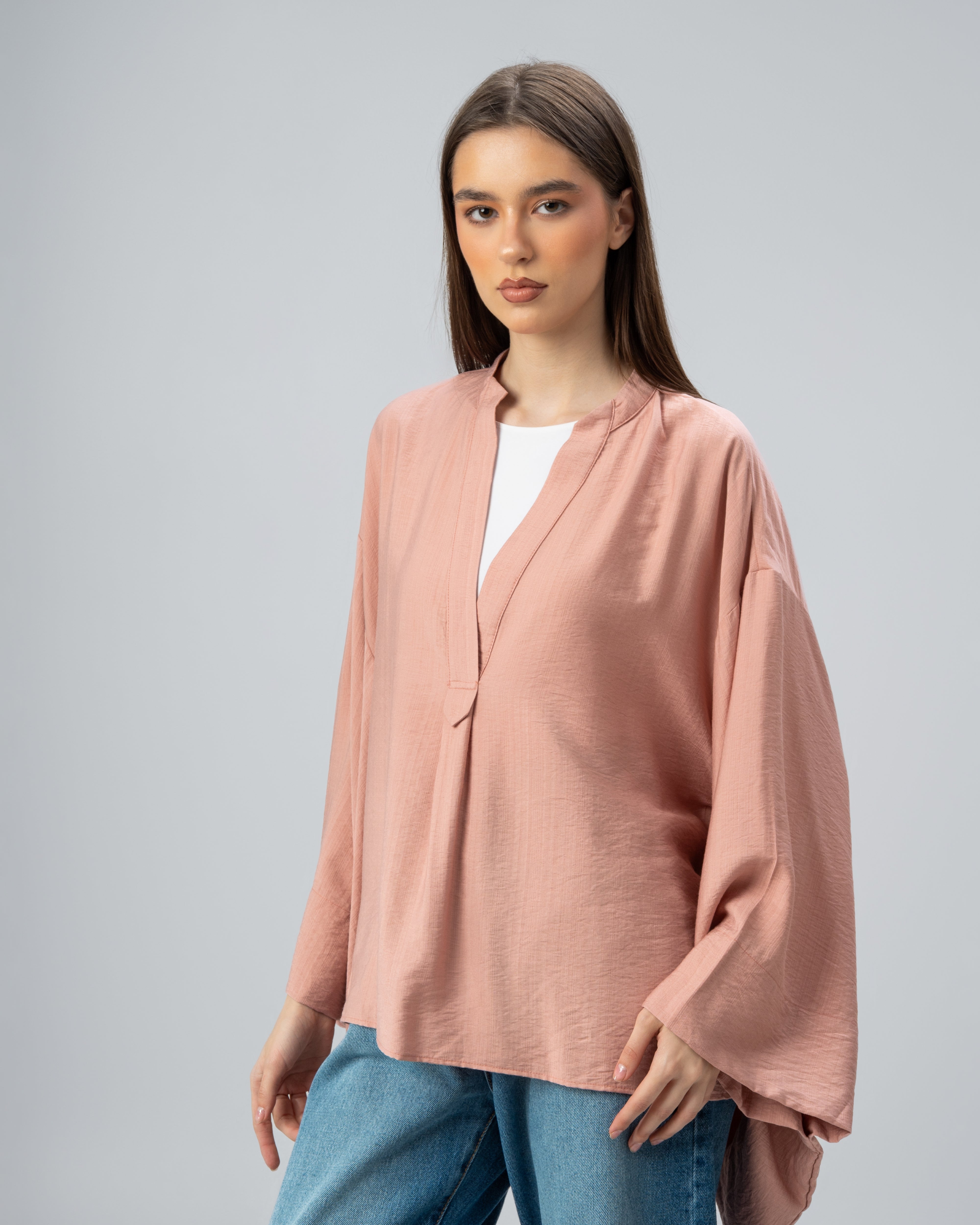Oversized Blouse — Wide Sleeves