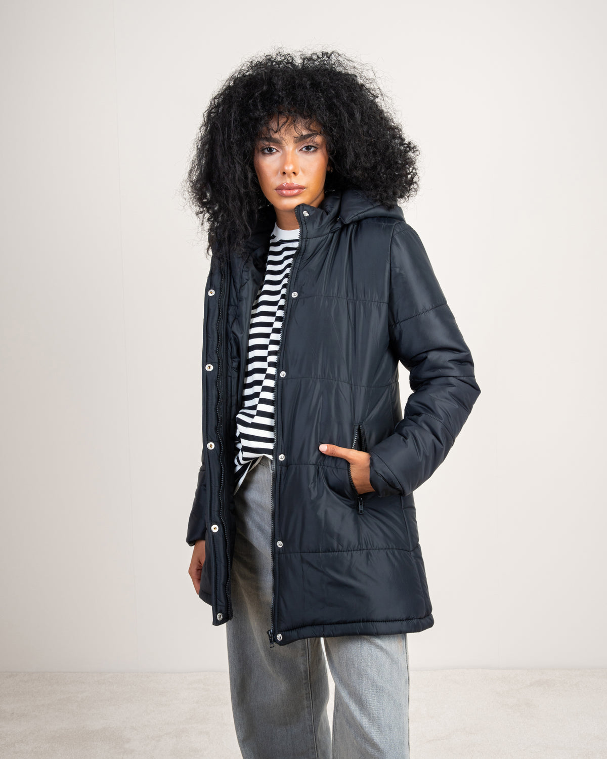 Long Waterproof Jacket With Hood