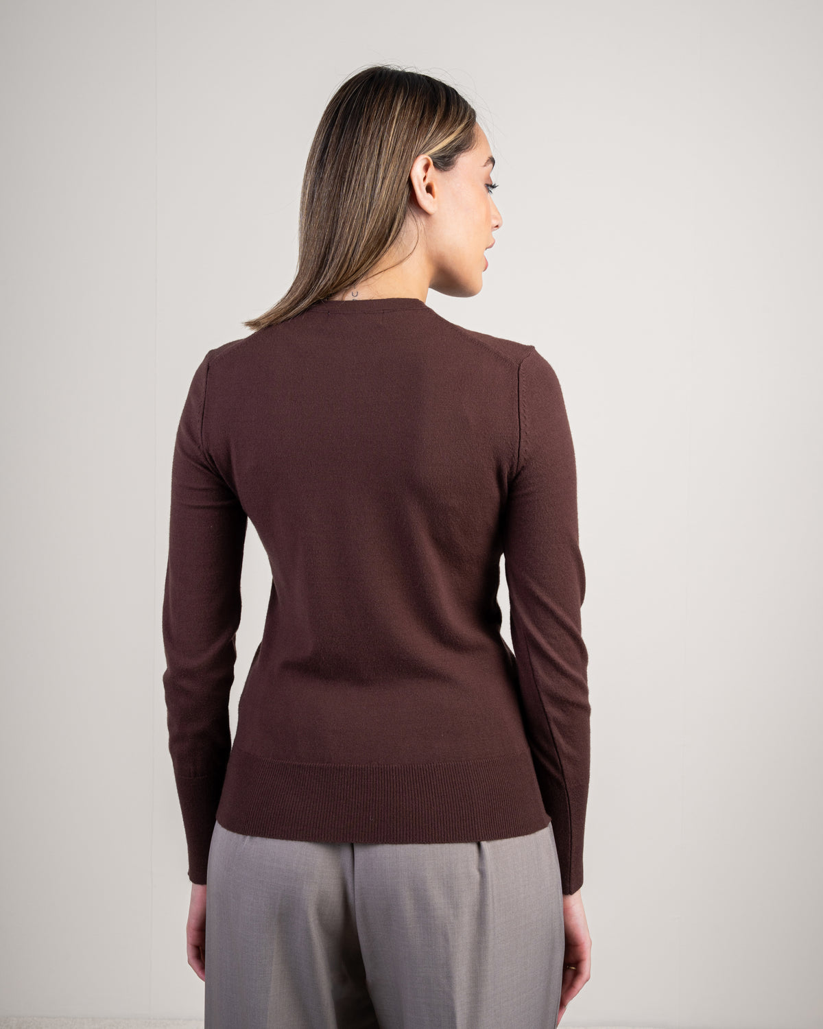 Basic Knitwear Top - With Gold Buttons