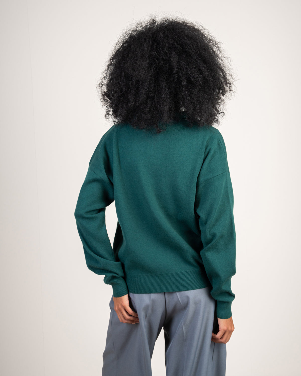 Minimal Collared Top