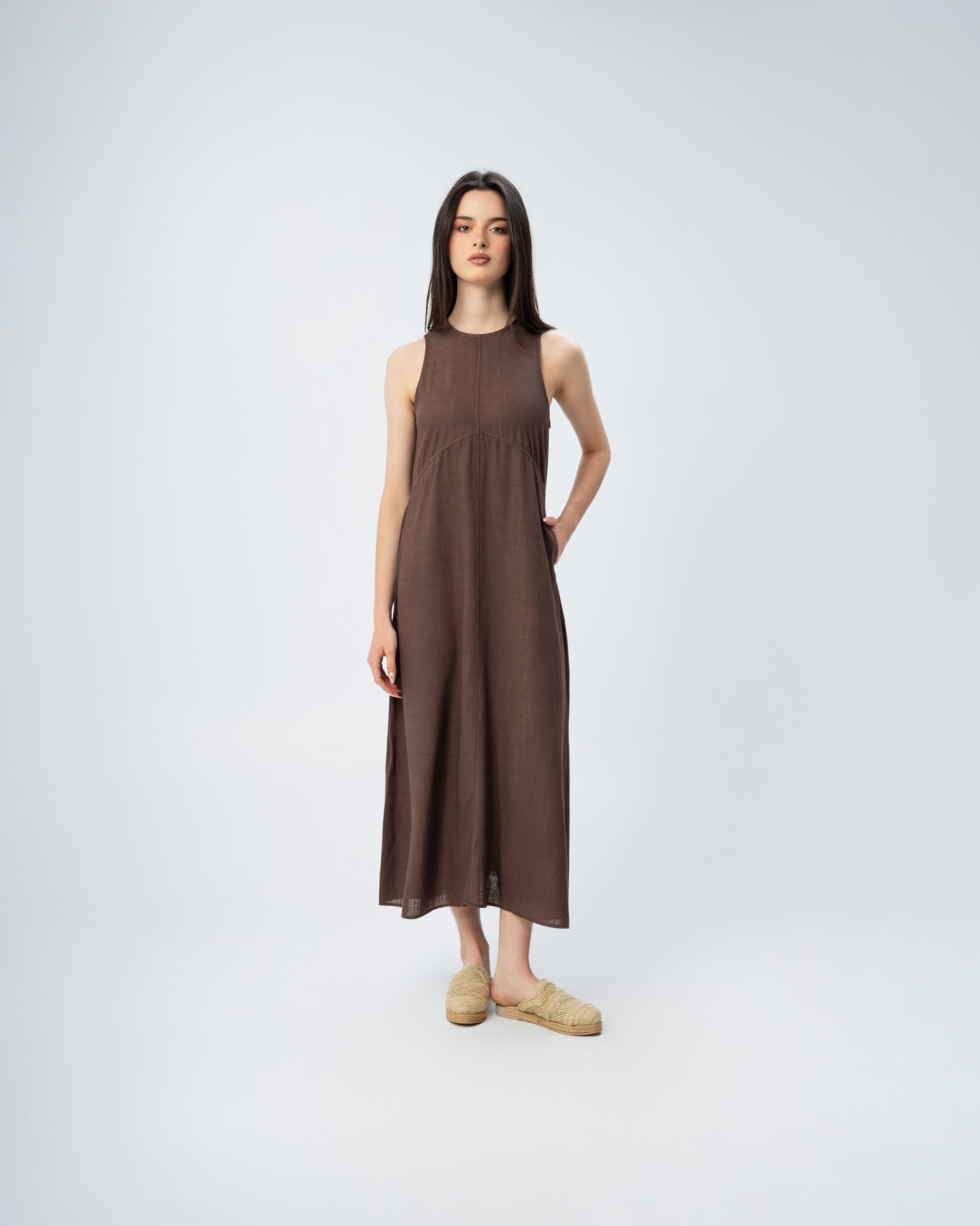 Linen Strap Dress