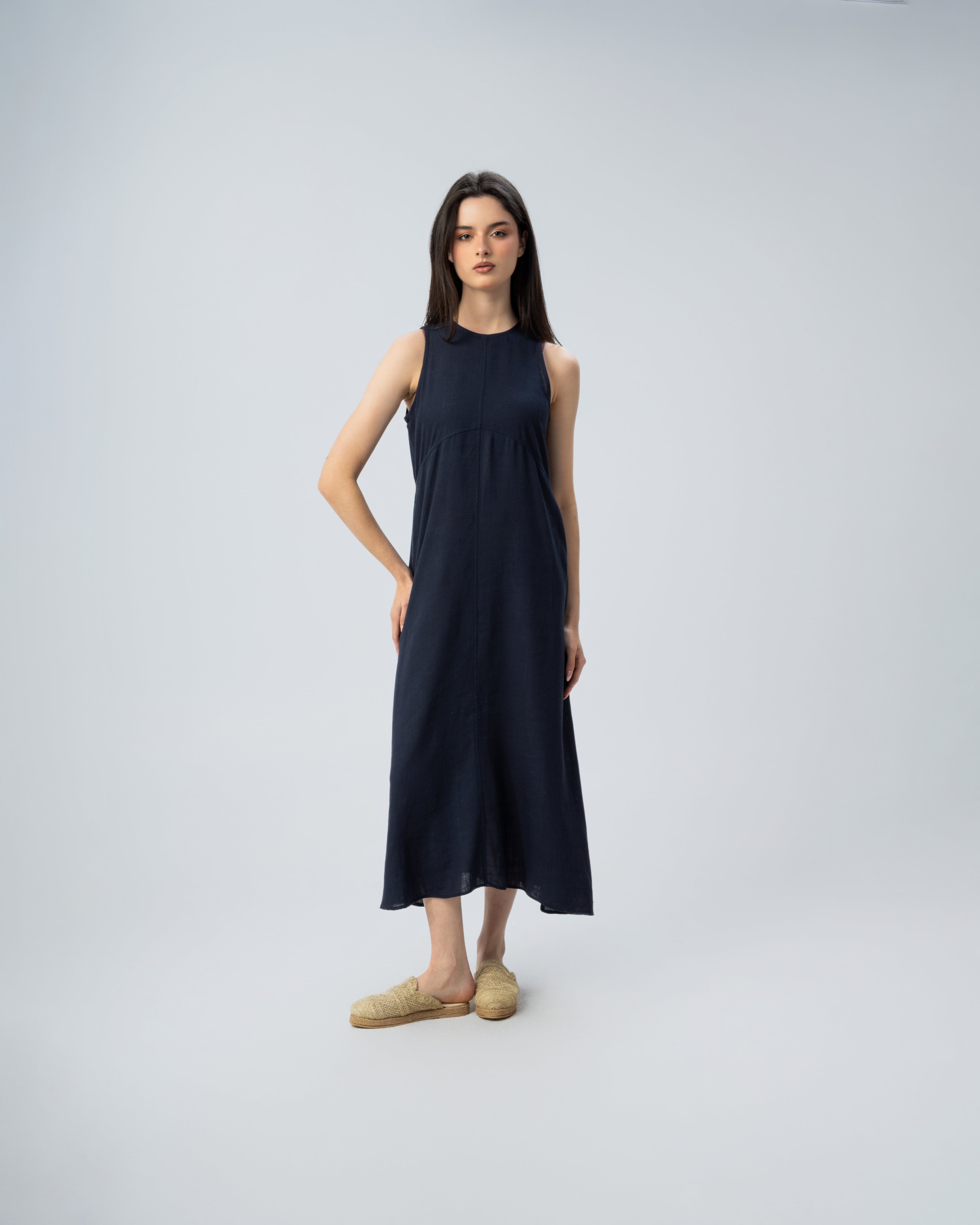 Linen Strap Dress