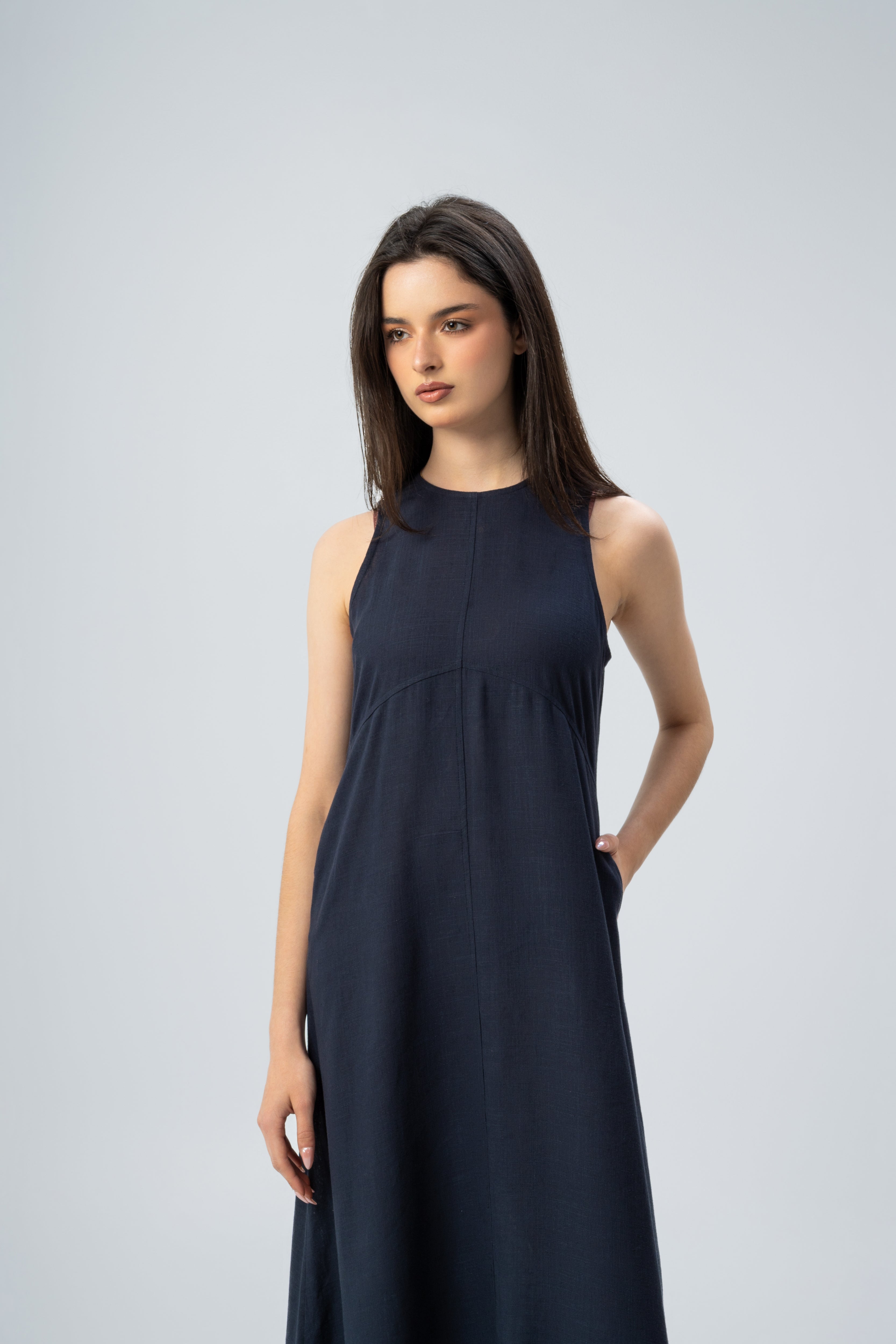Linen Strap Dress