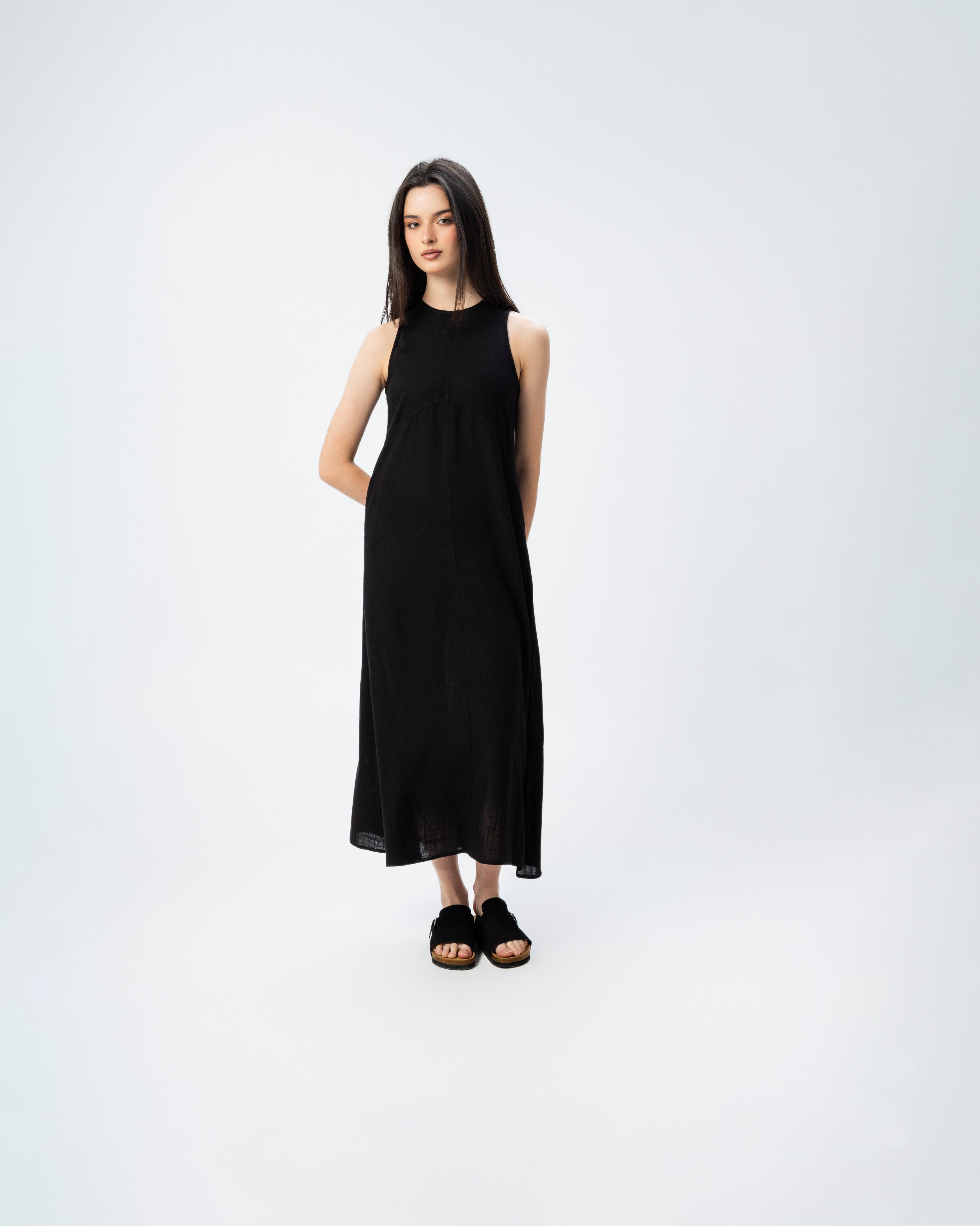 Linen Strap Dress