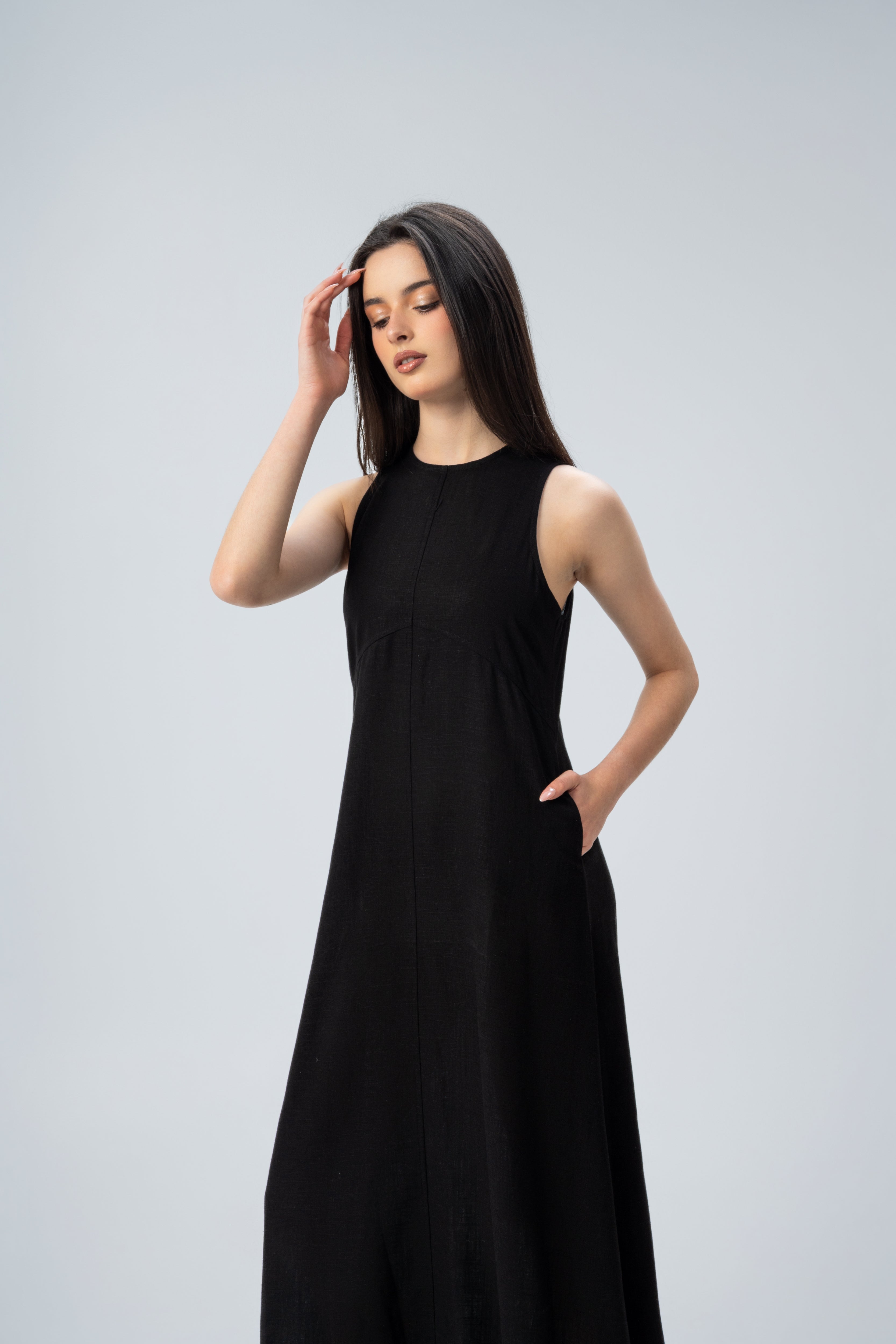 Linen Strap Dress