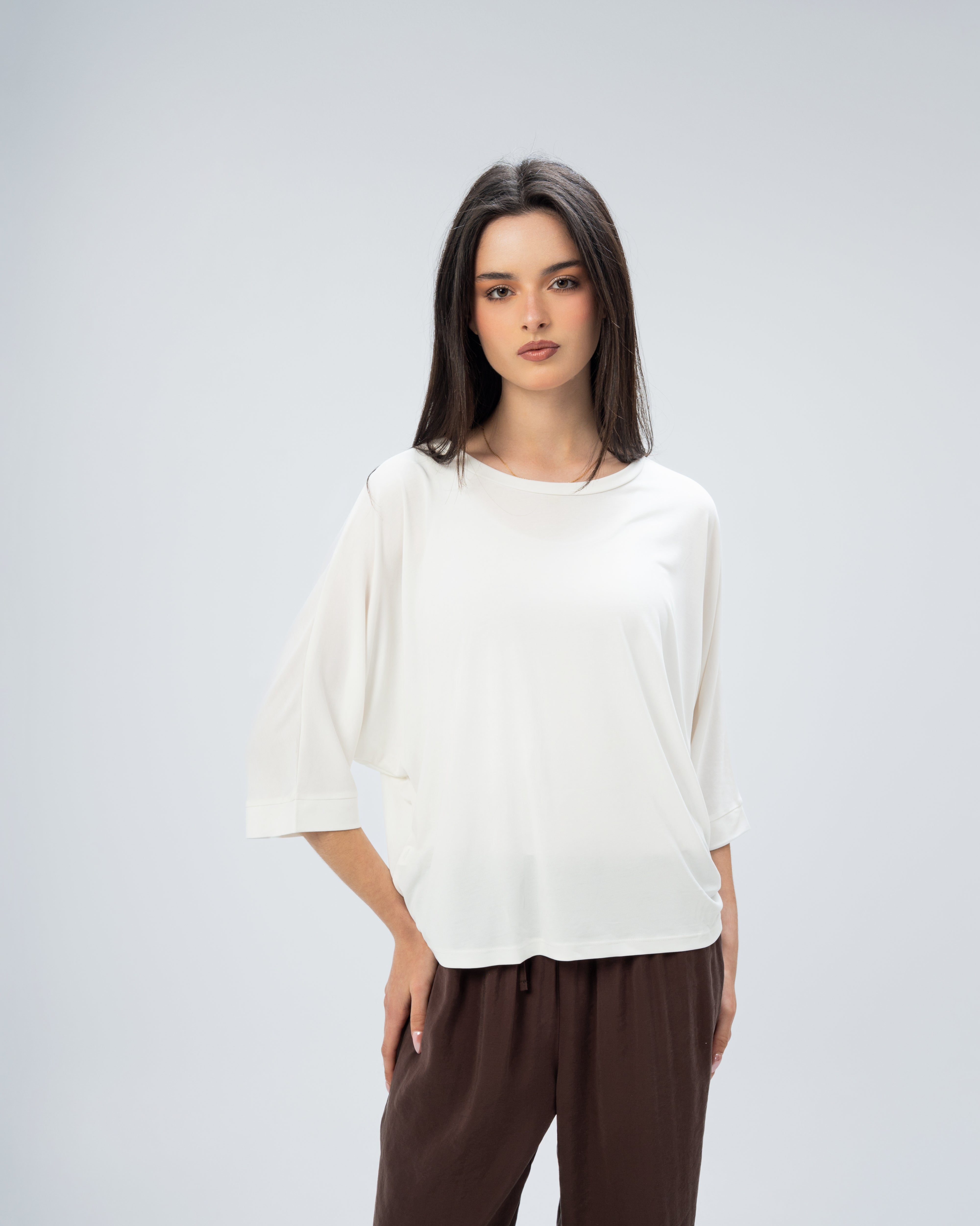 Blouse with side tie