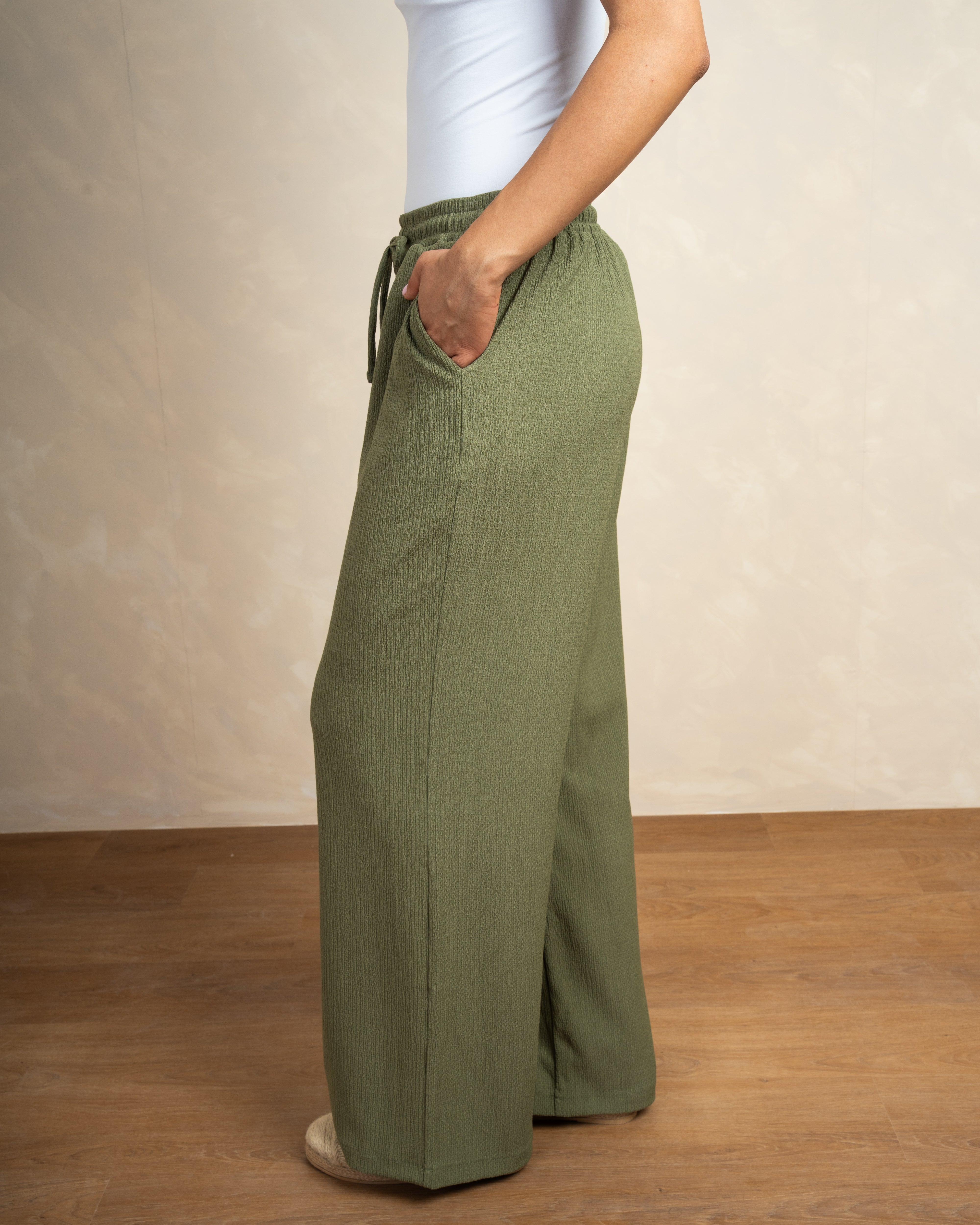 Plain Drawstring Trouser