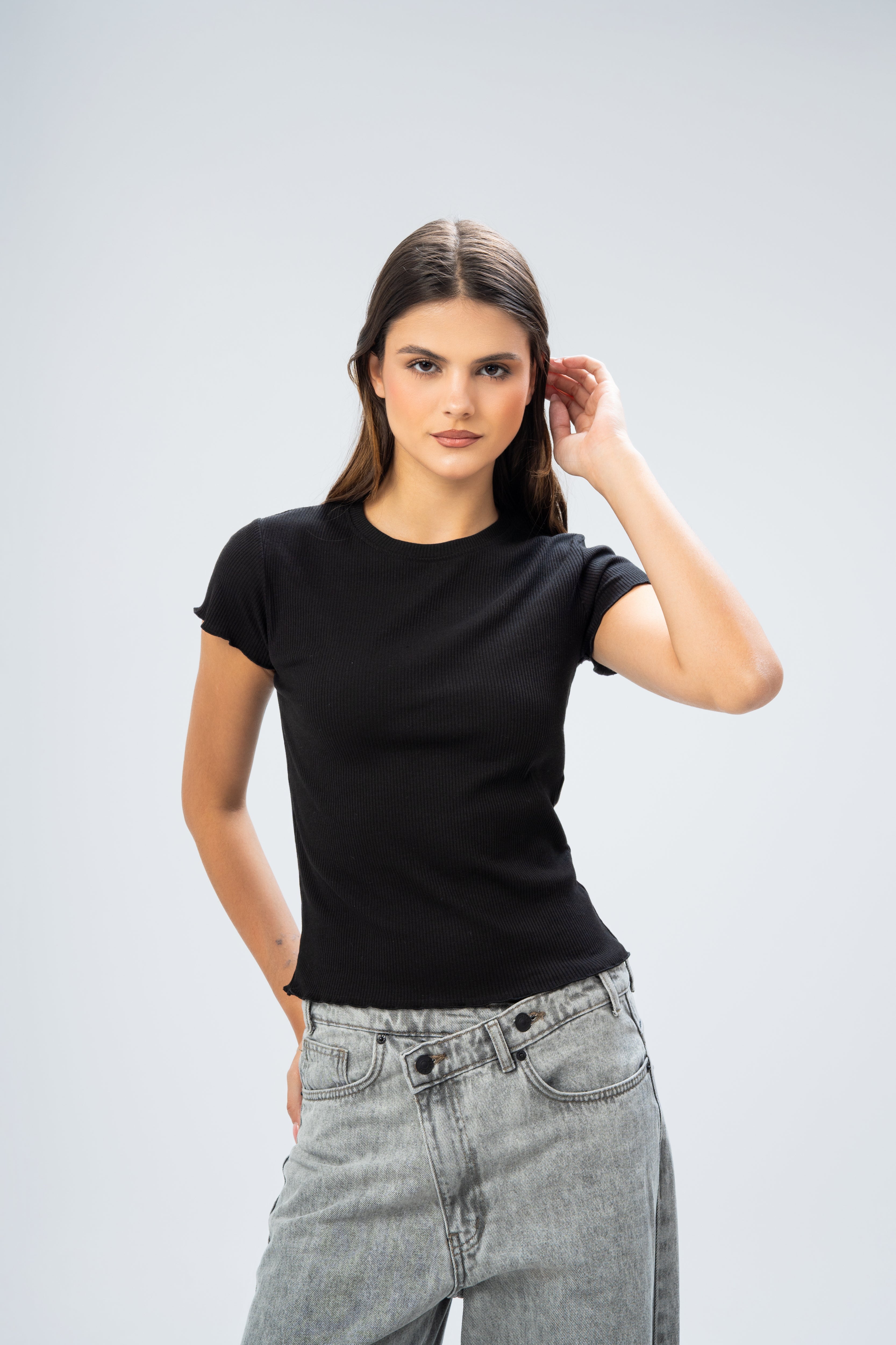 Basic Plain Short Sleeve T-Shirt