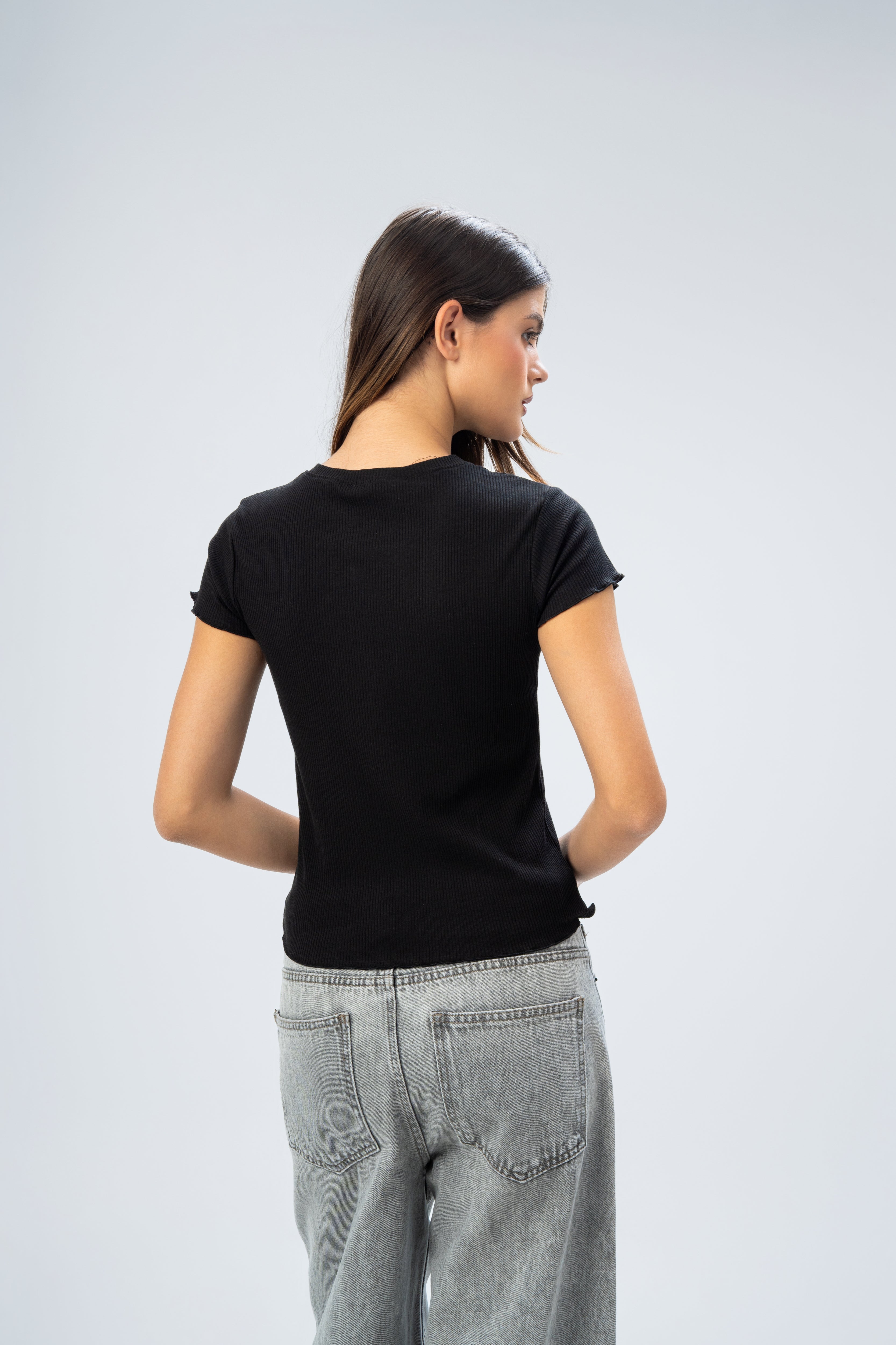 Basic Plain Short Sleeve T-Shirt
