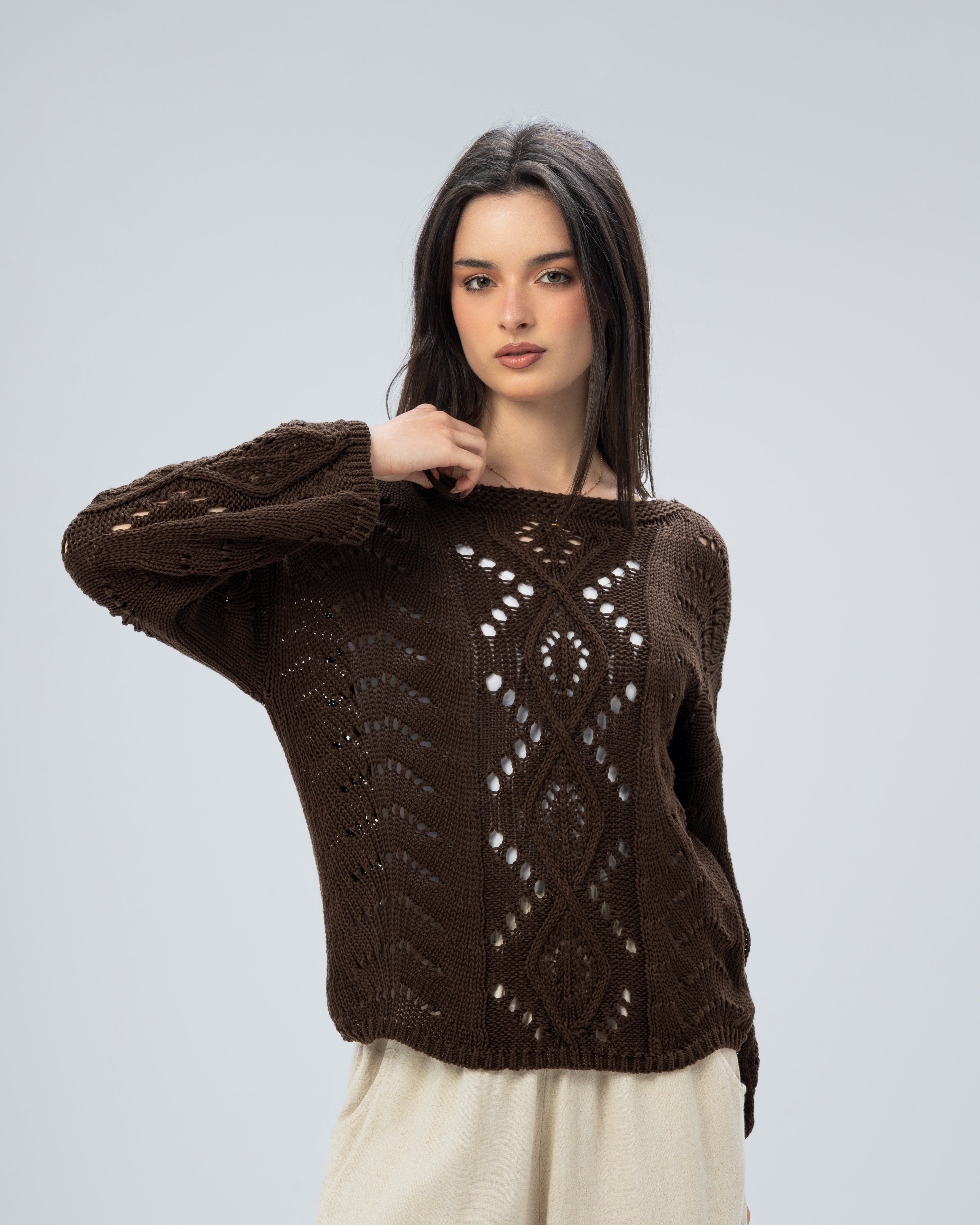 knitted with sleeves