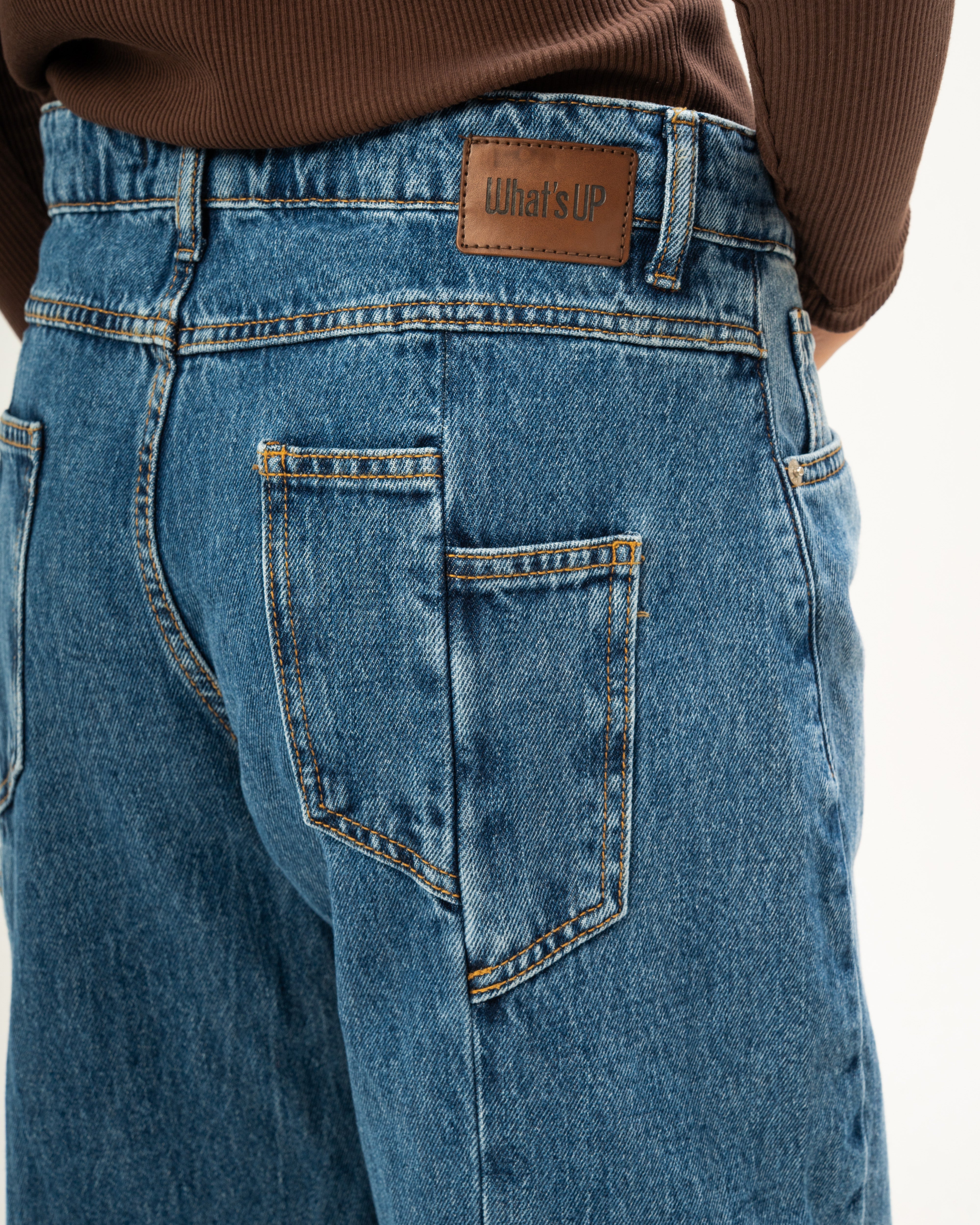 Plain denim jeans