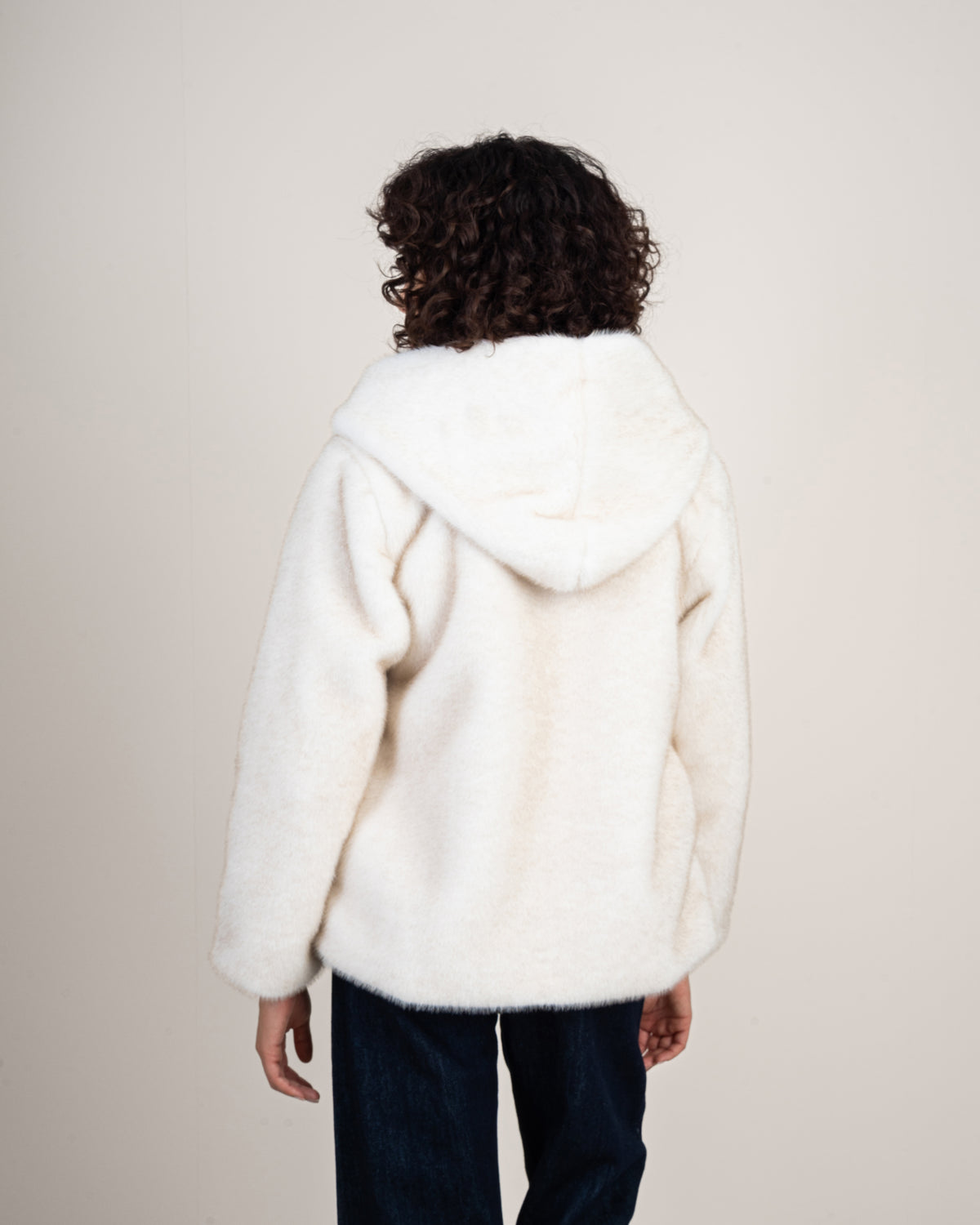 fur jacket with hood