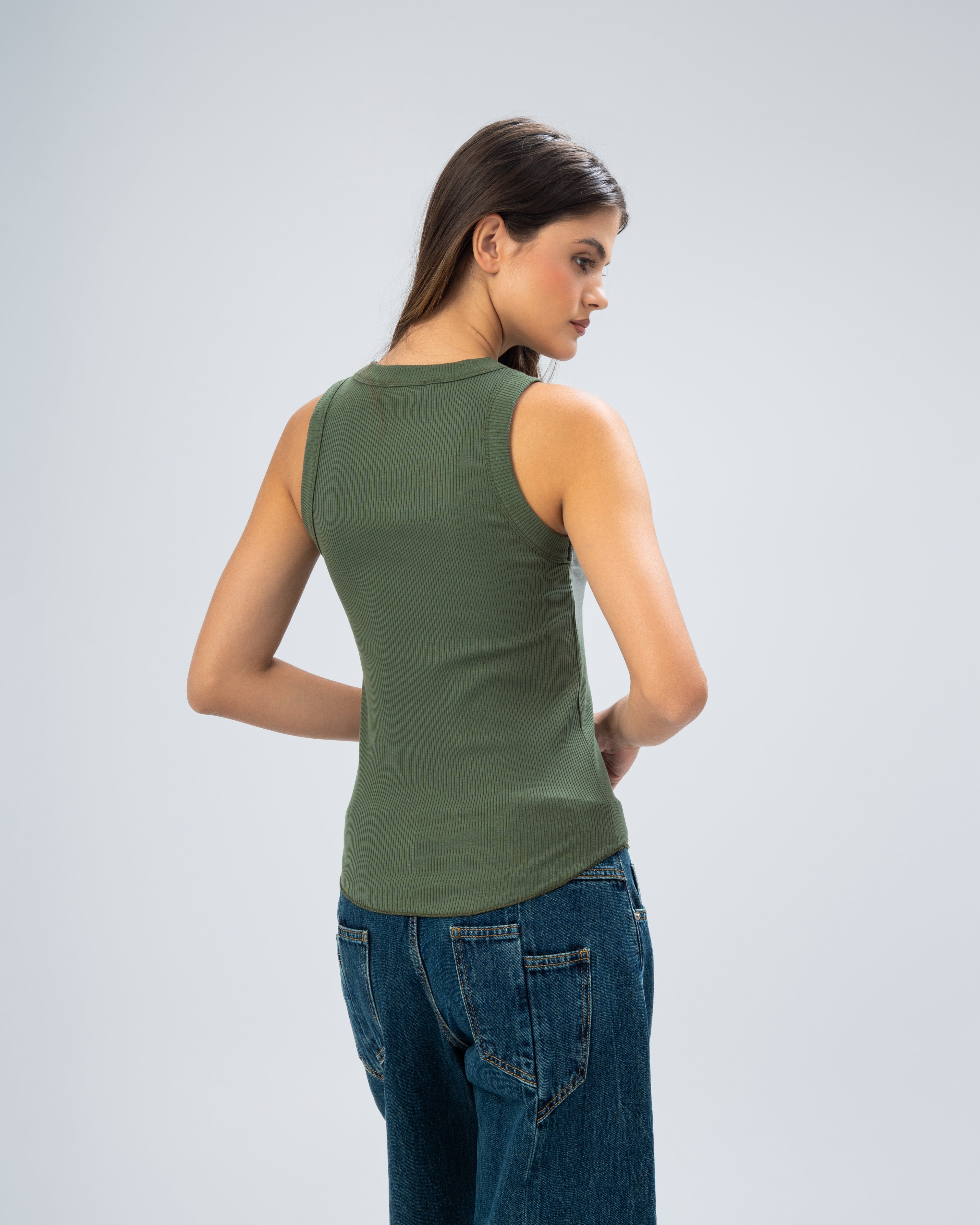 Plain denim jeans