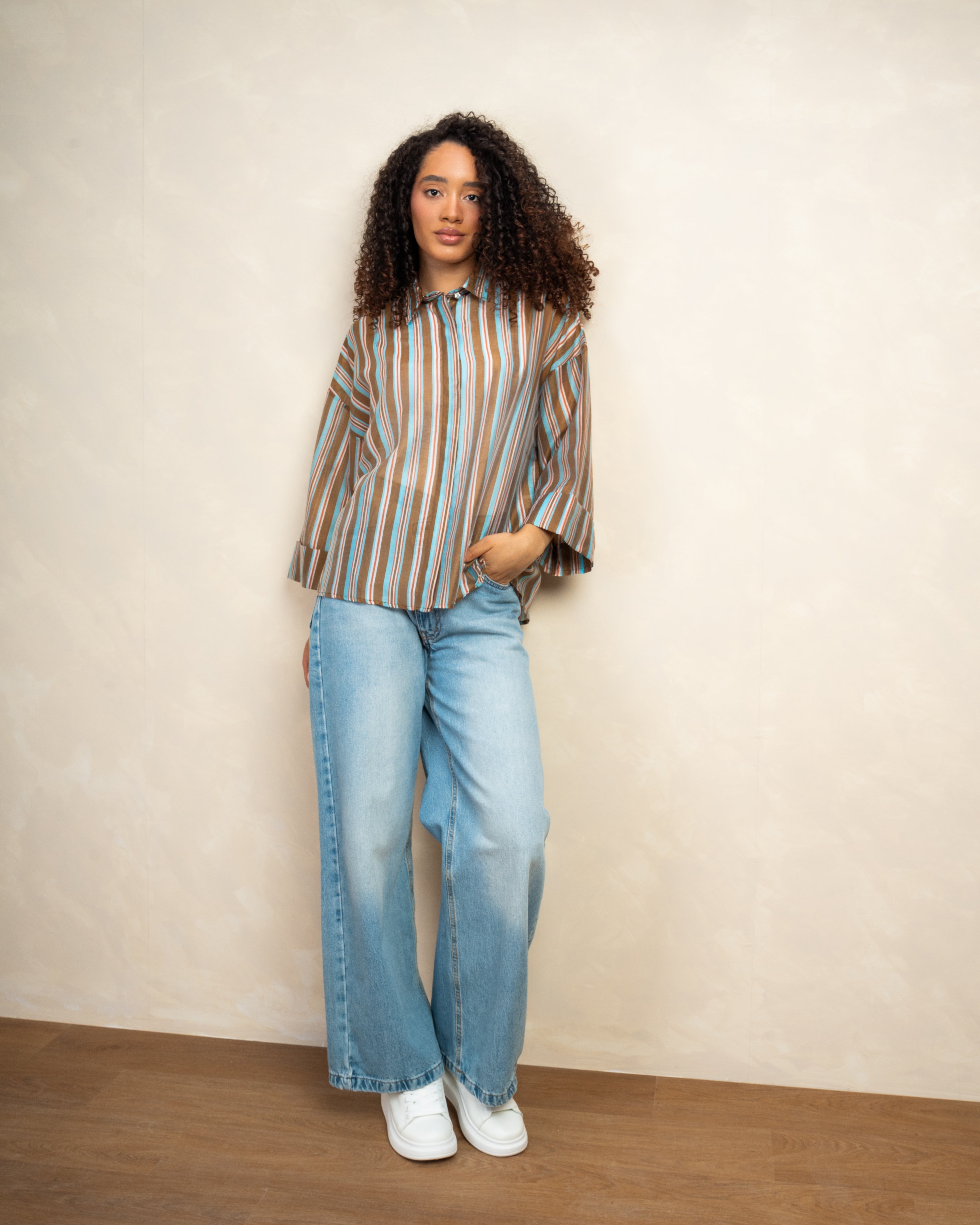 Short Sleeve Striped Shirt