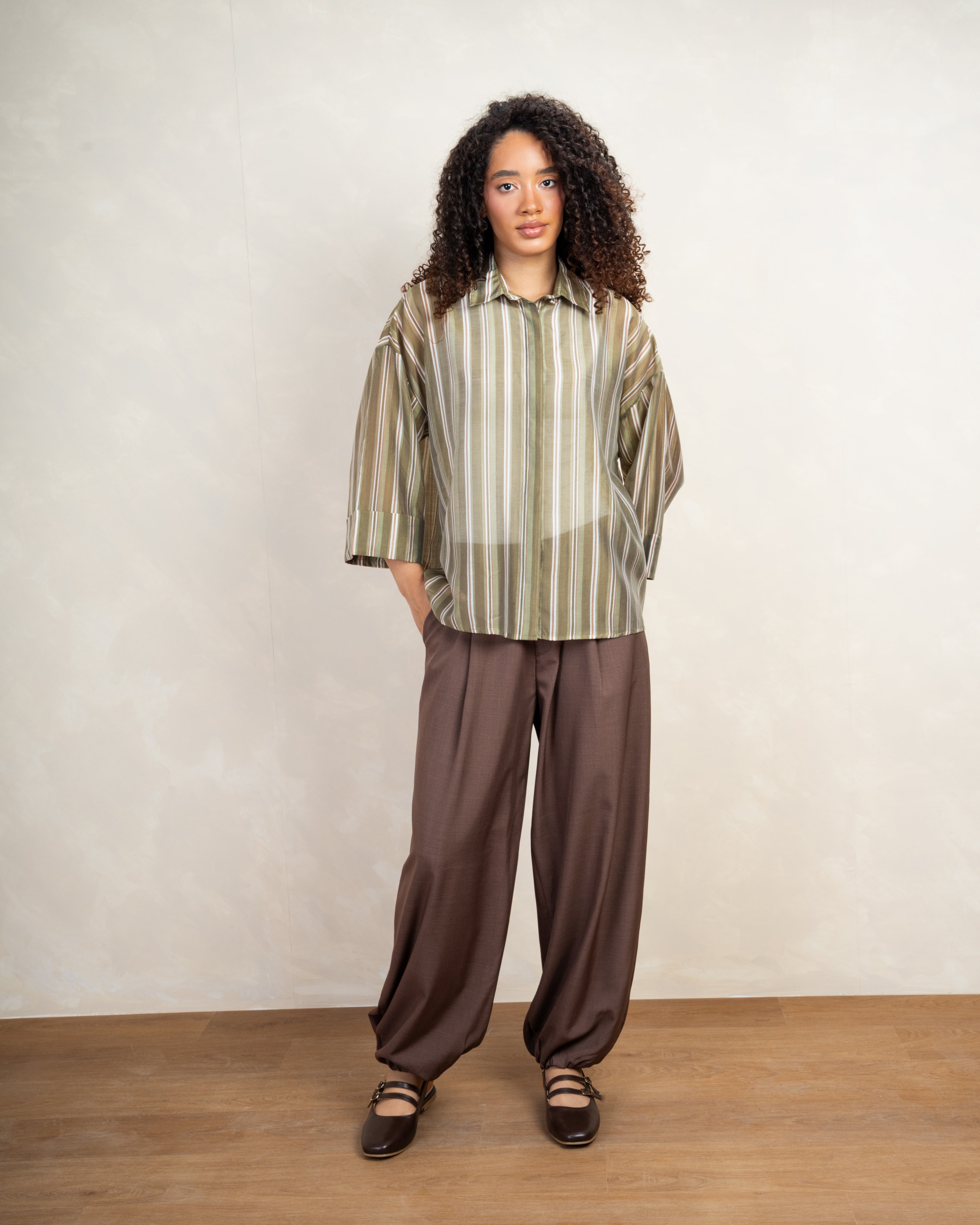 Short Sleeve Striped Shirt