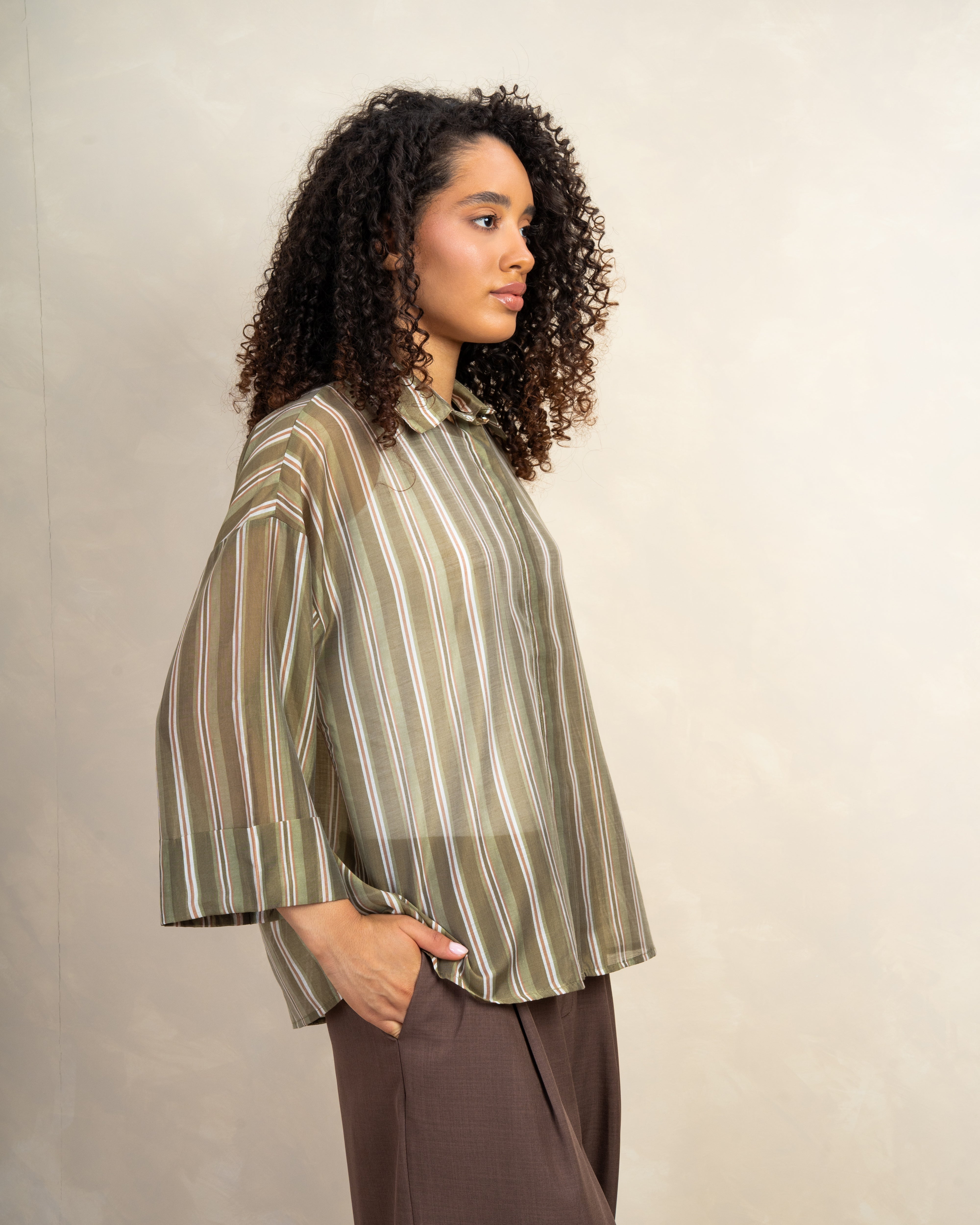 Short Sleeve Striped Shirt