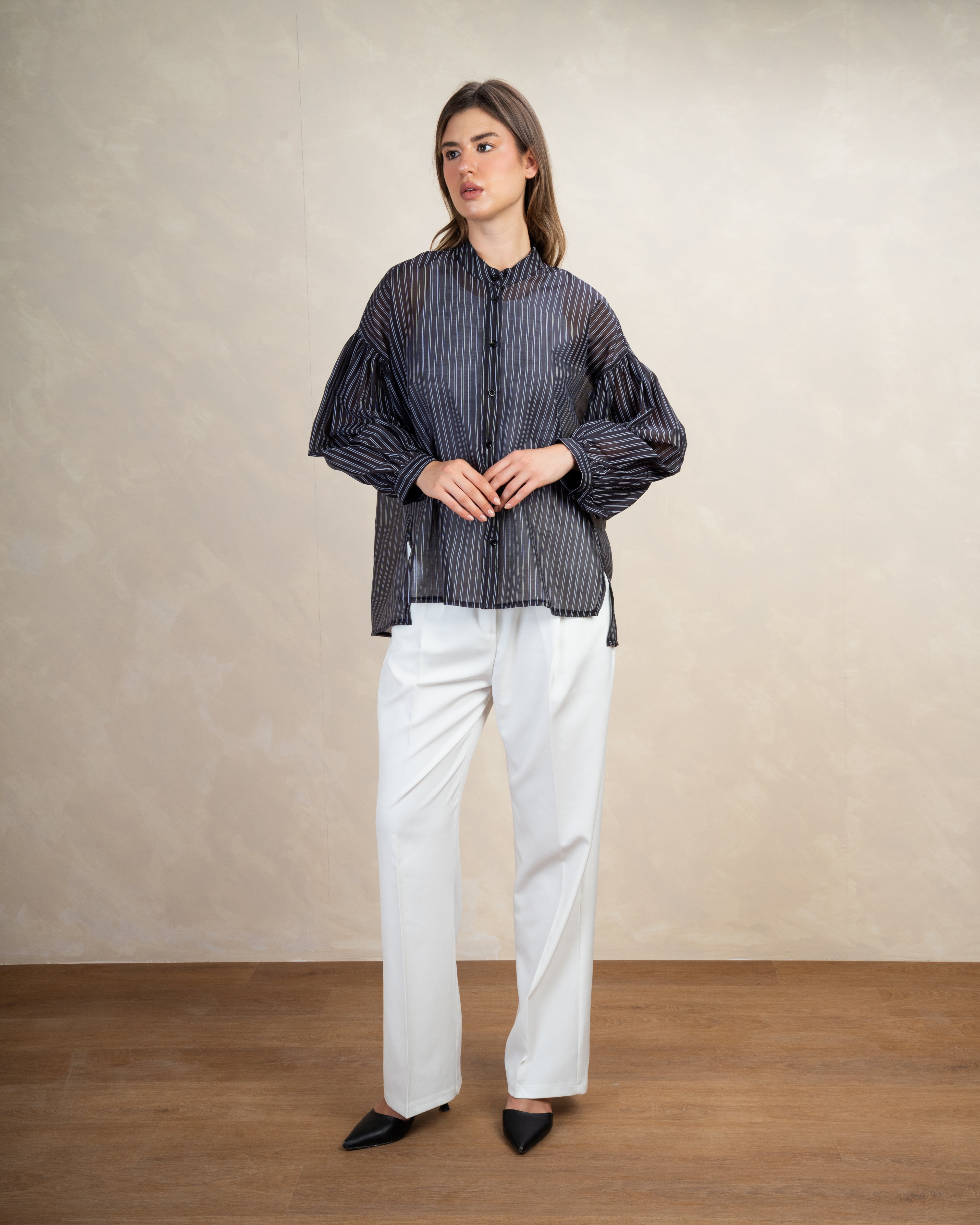 Long Striped Shirt In Different Colors