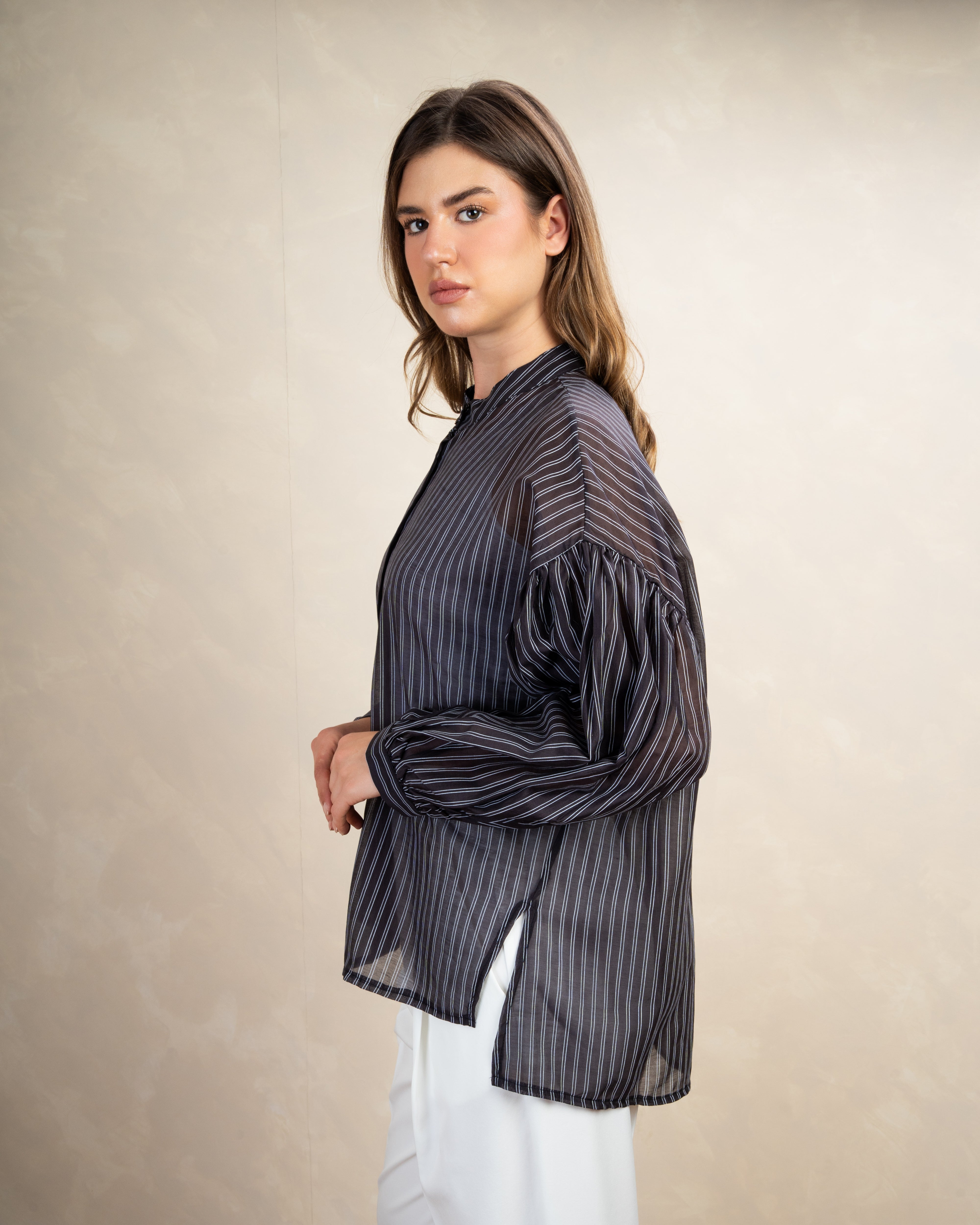 Long Striped Shirt In Different Colors