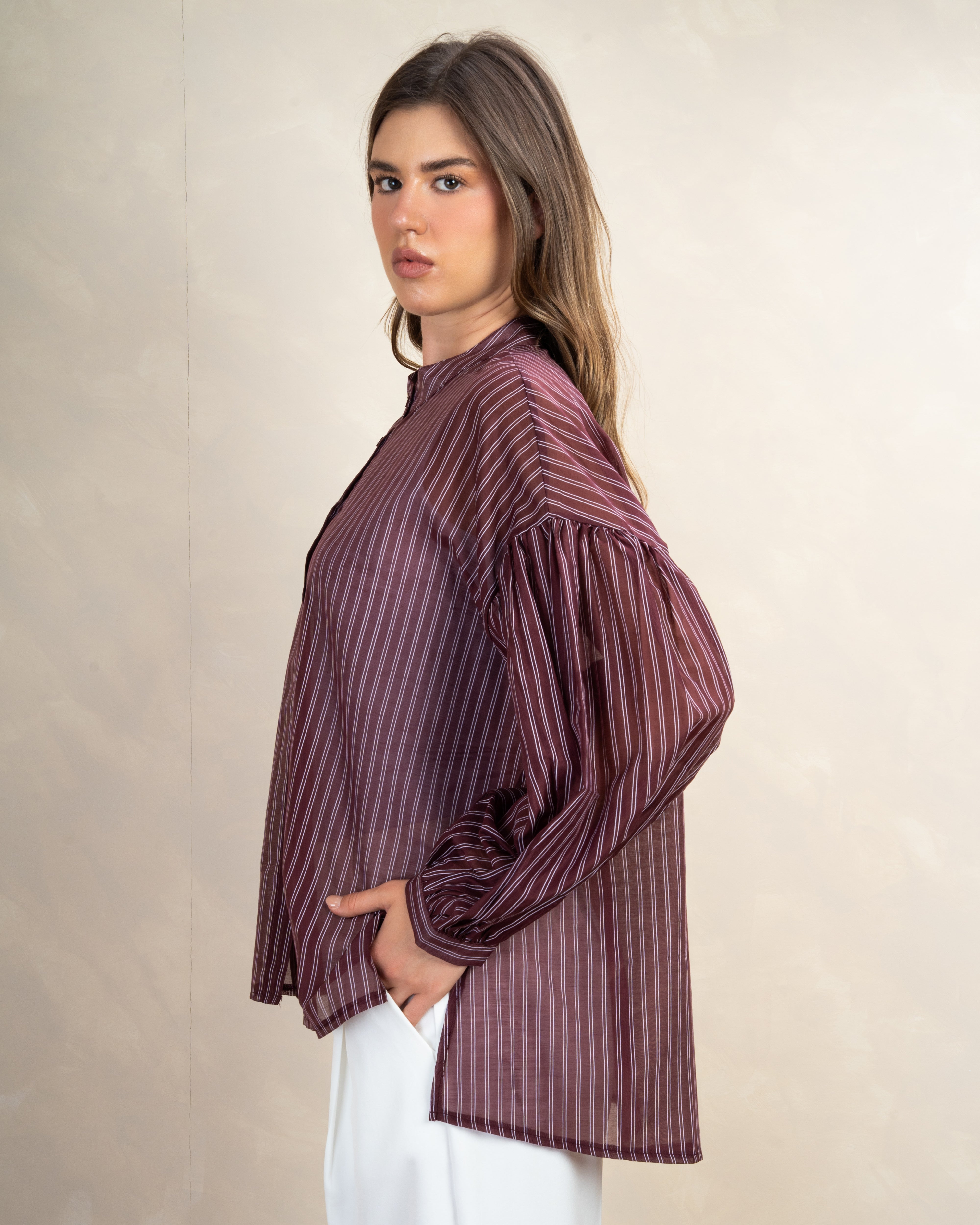 Long Striped Shirt In Different Colors
