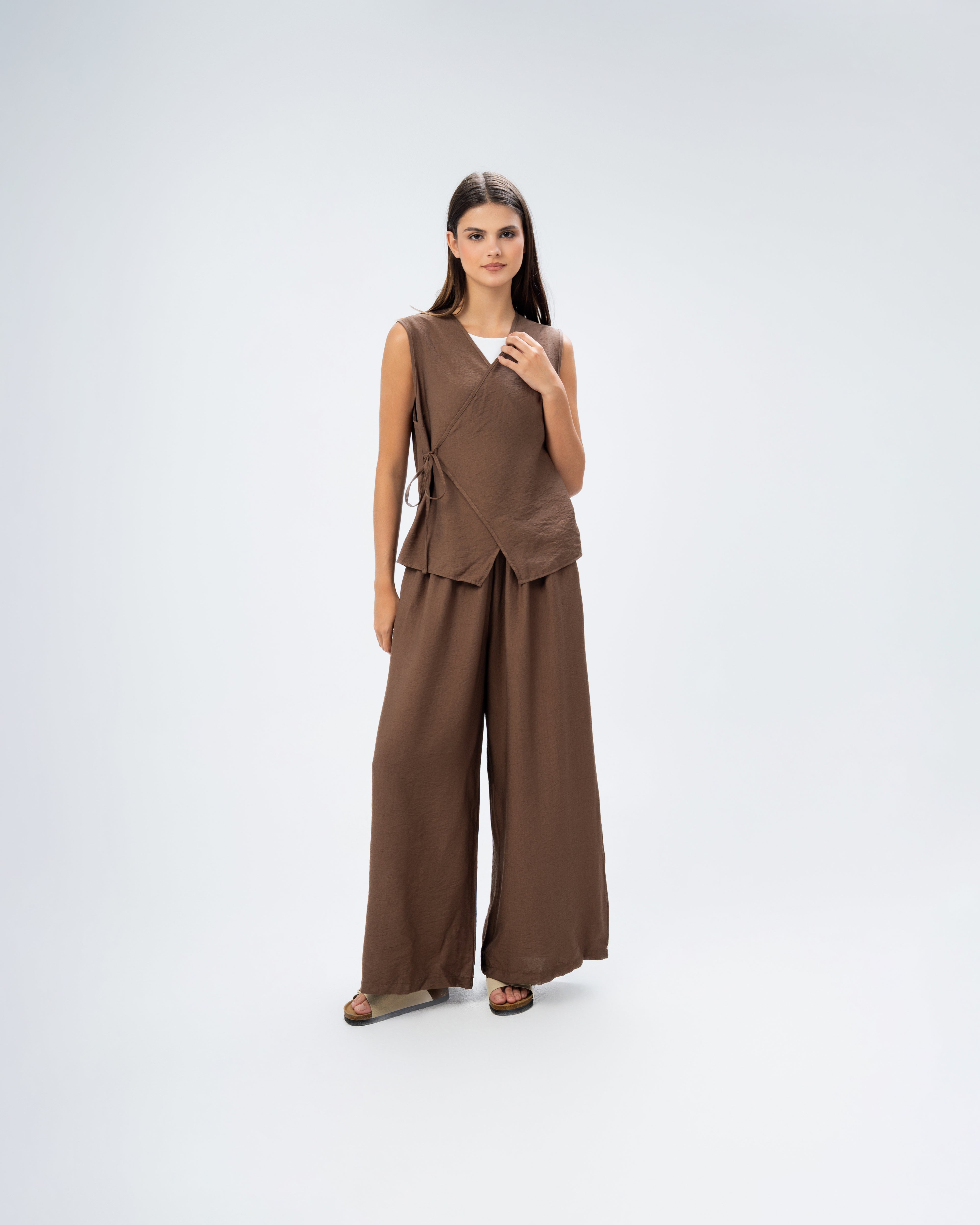 Linen jumpsuit cut
