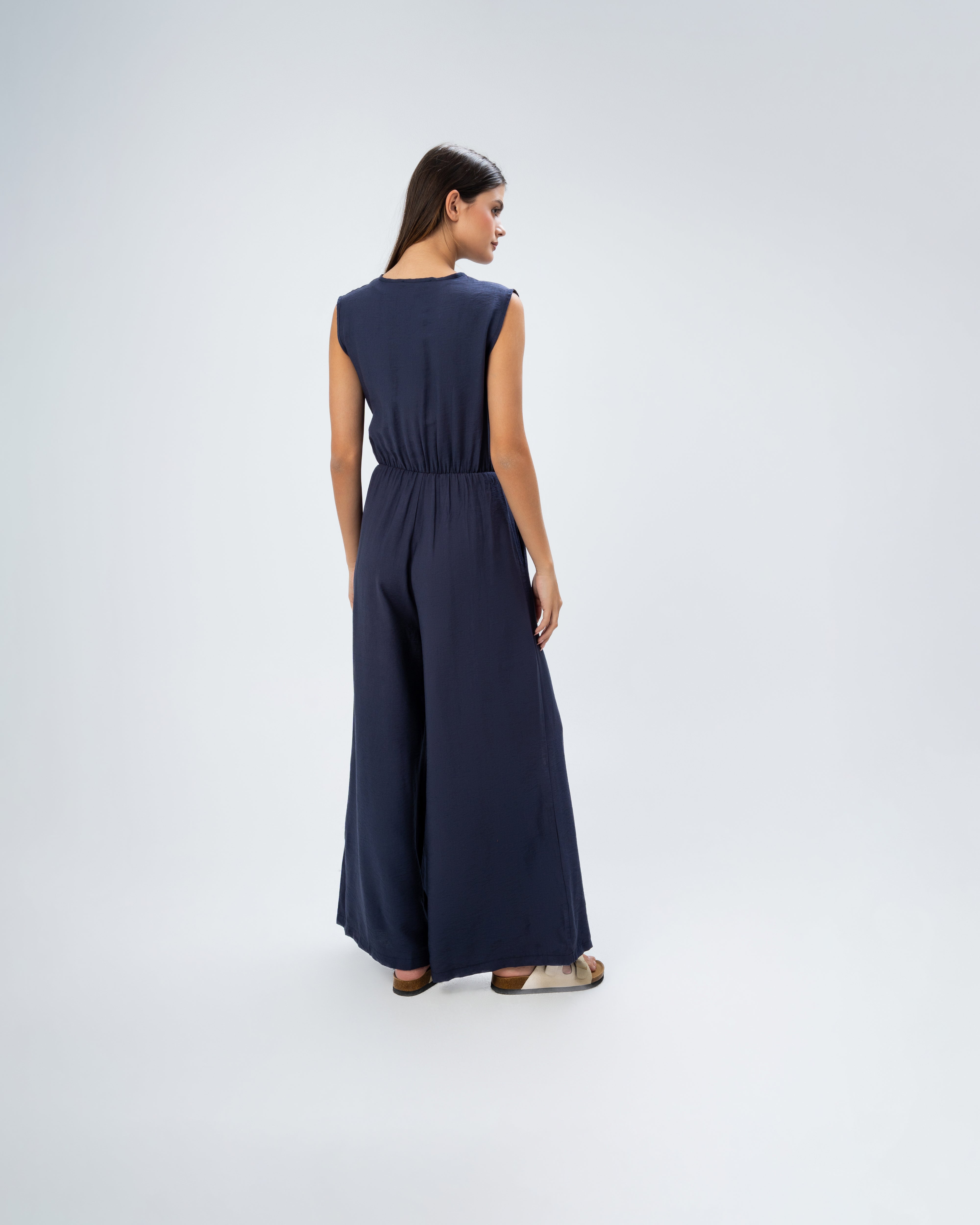 Linen jumpsuit cut