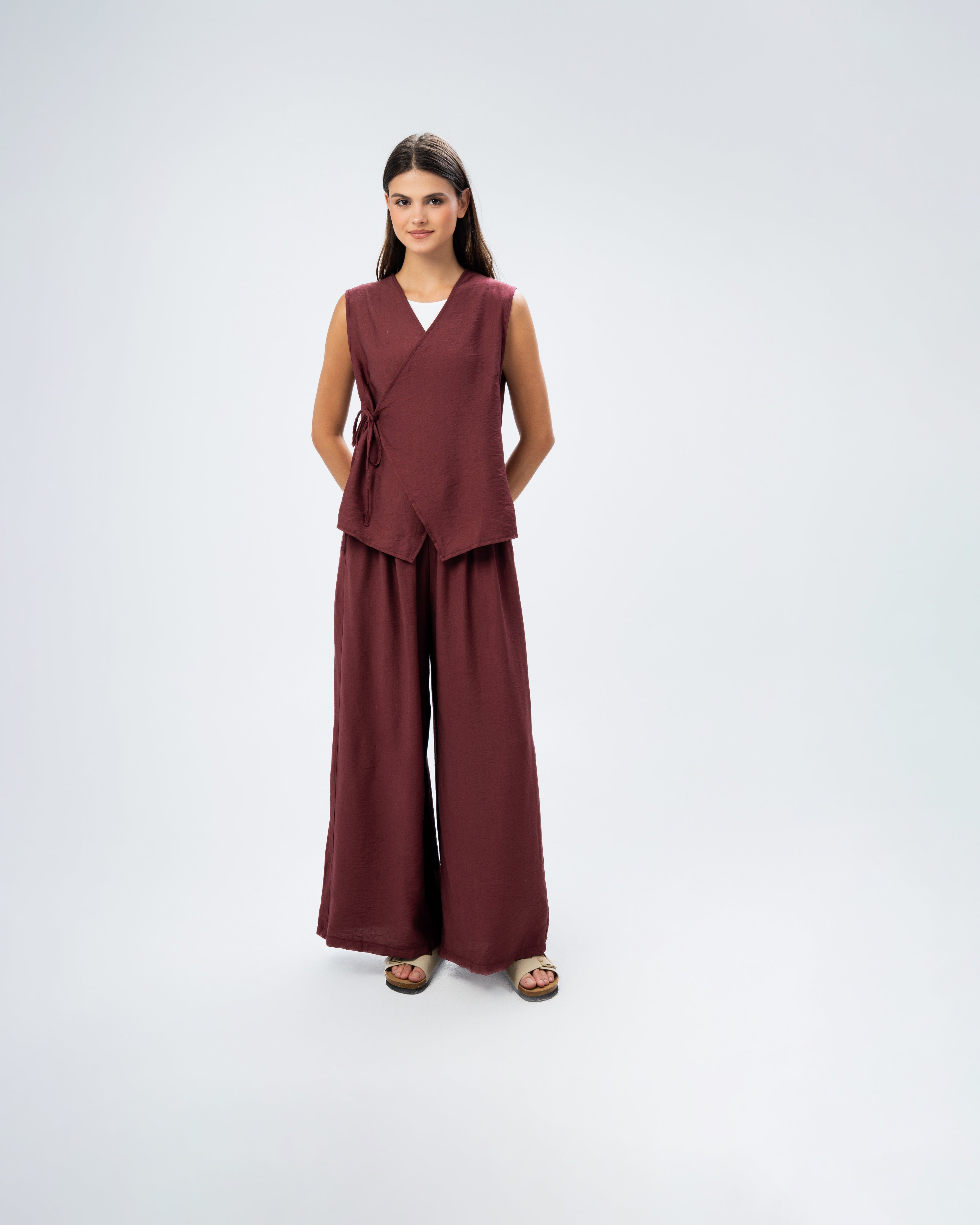 Linen jumpsuit cut