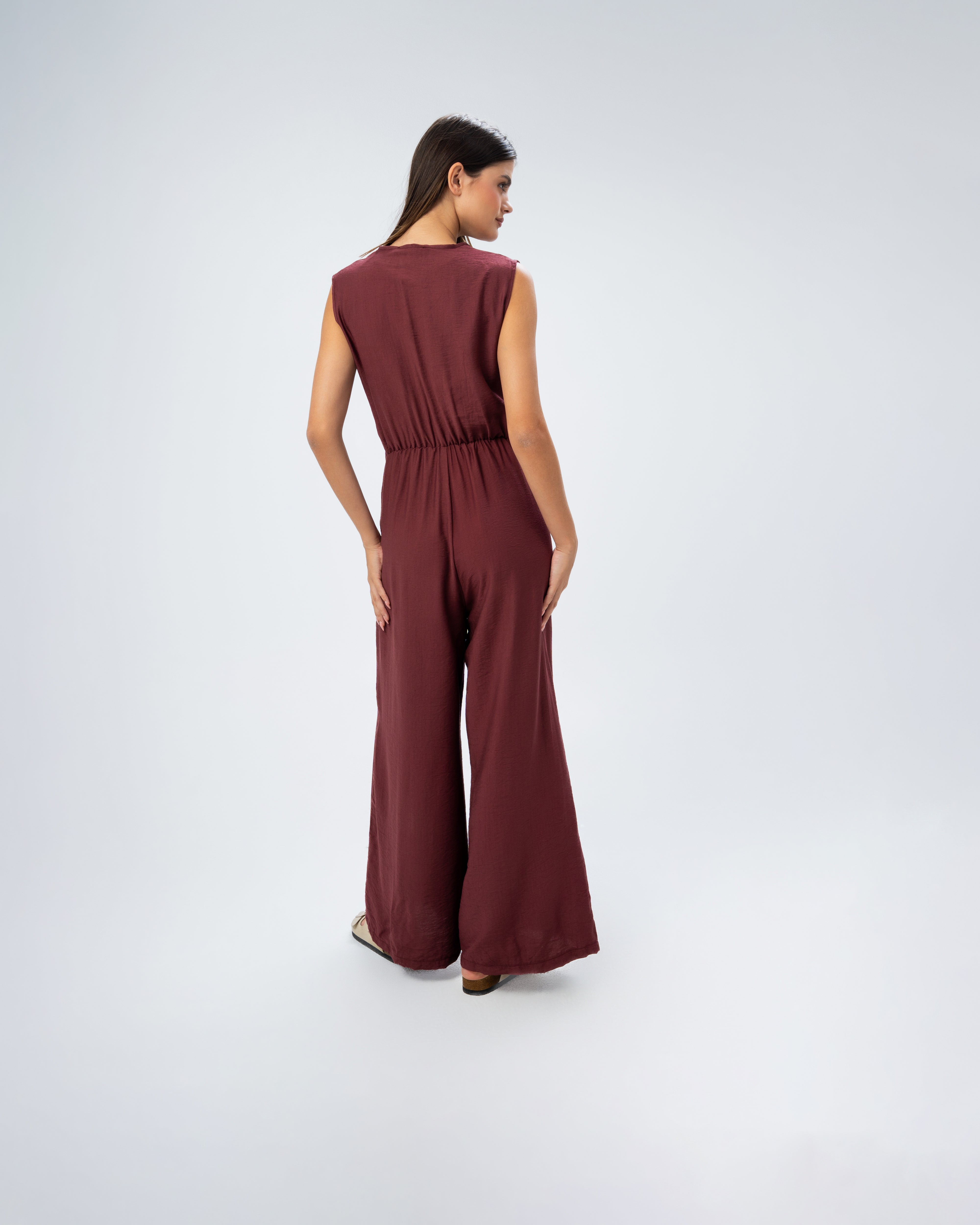 Linen jumpsuit cut