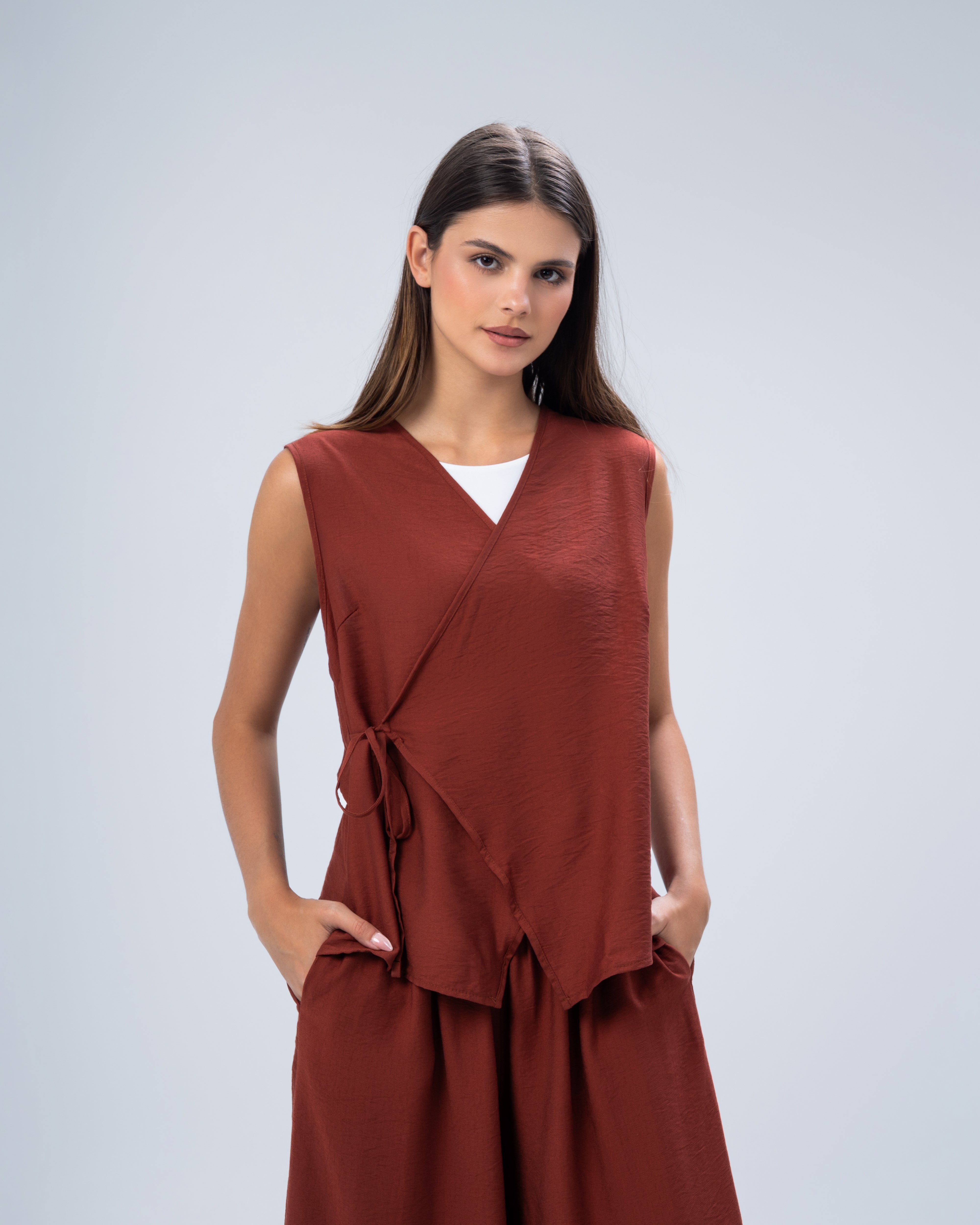 Linen jumpsuit cut
