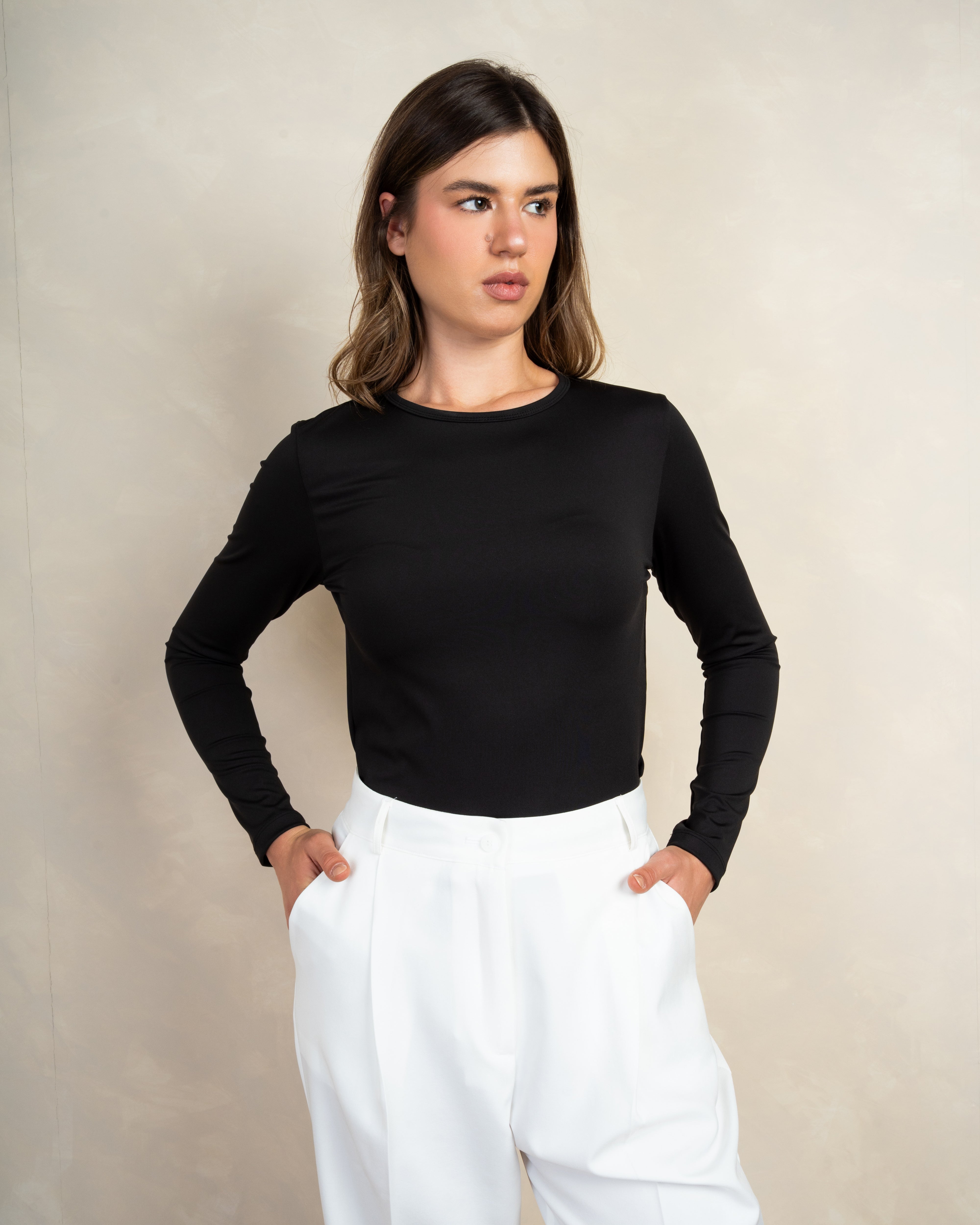 Basic Soft Fabric Long Sleeve Body