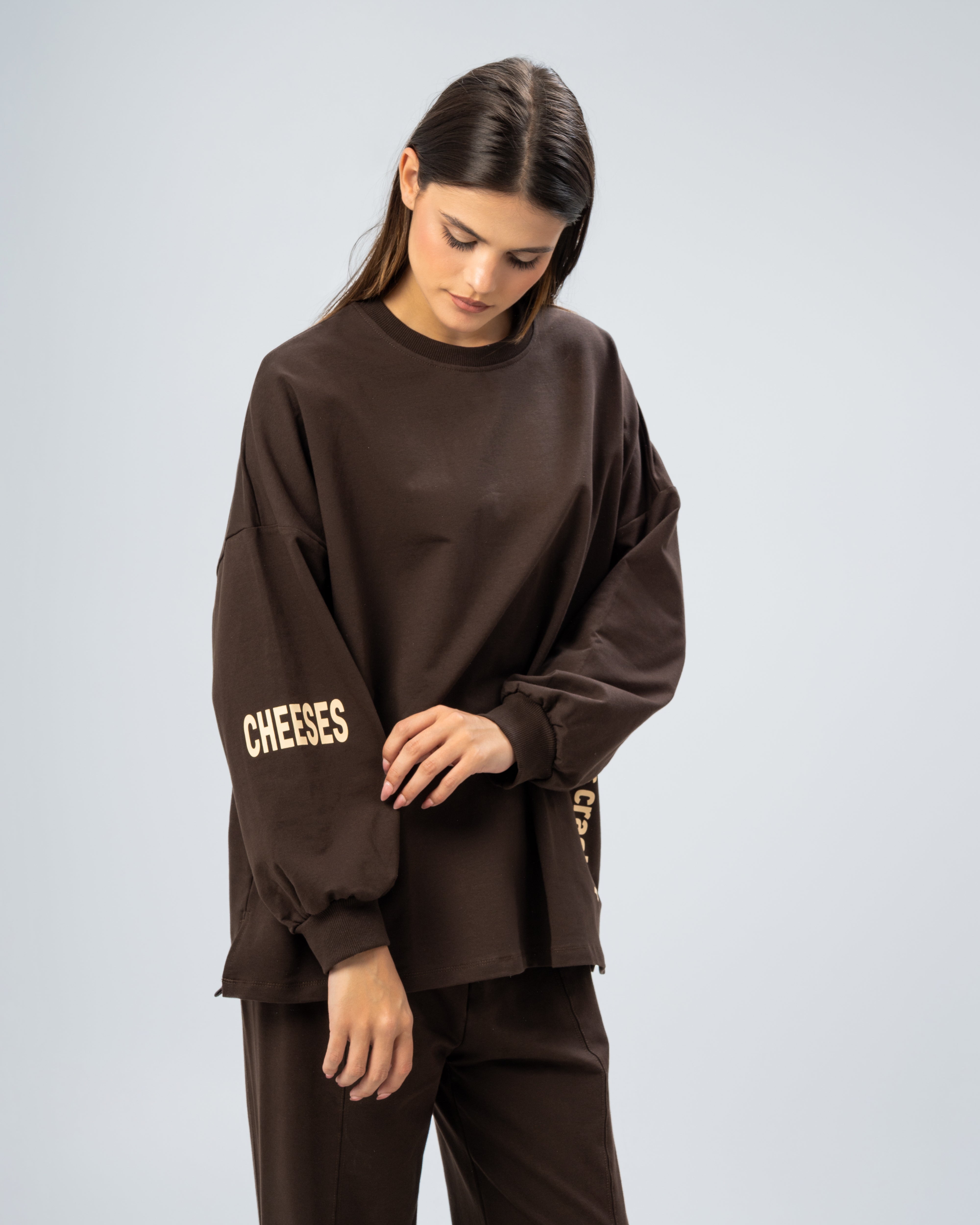 Sweatshirt with print on the back