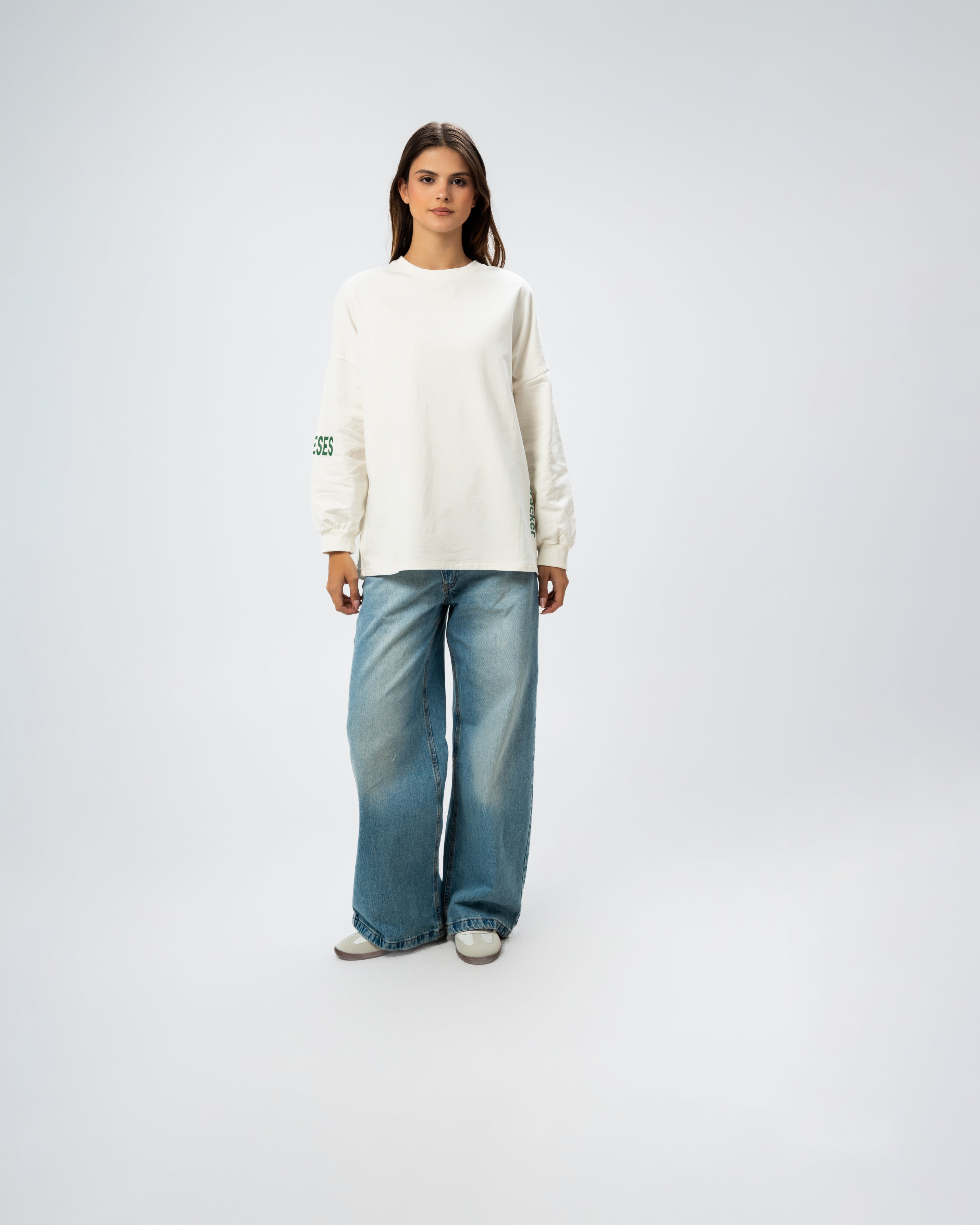Sweatshirt with print on the back