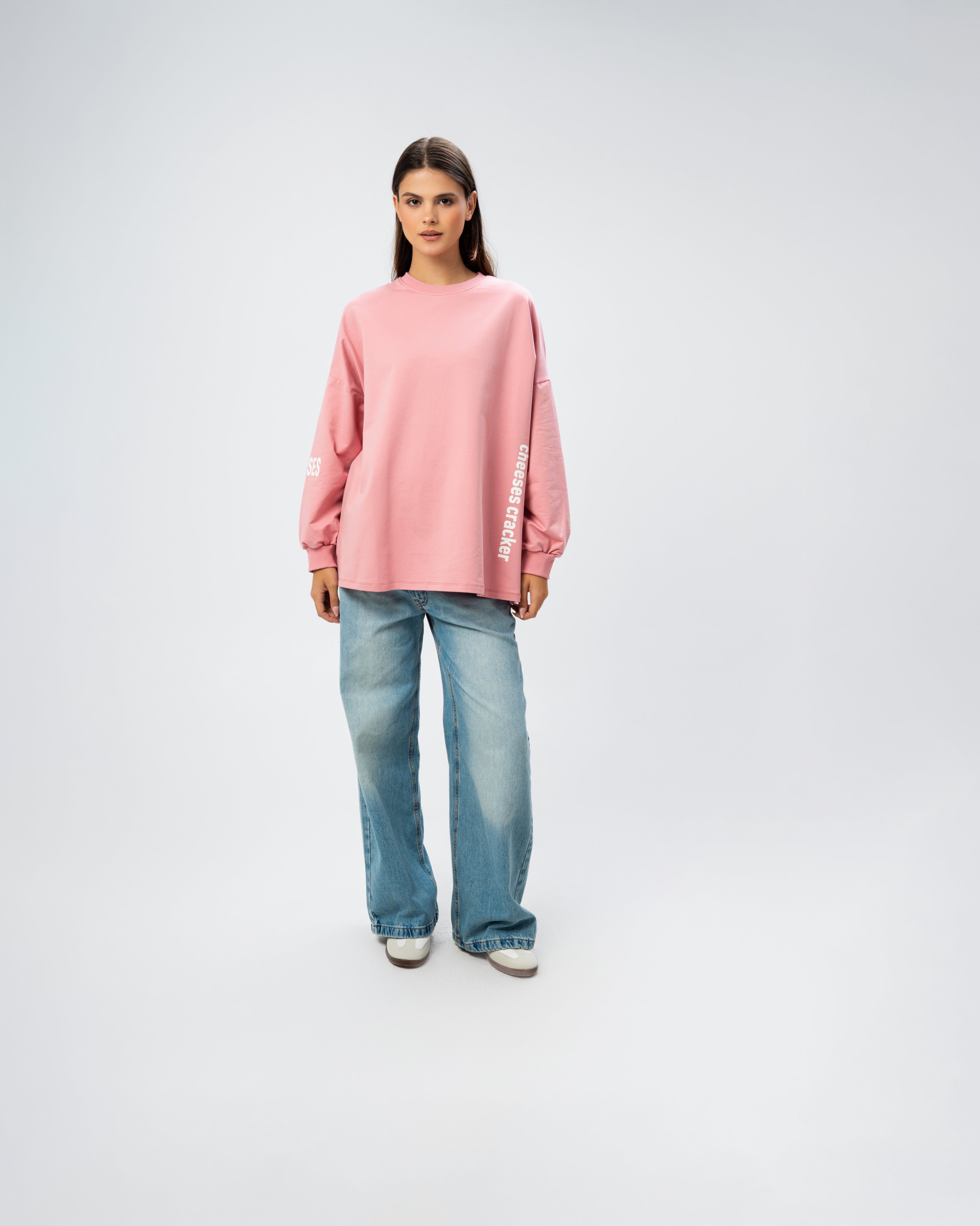 Sweatshirt with print on the back